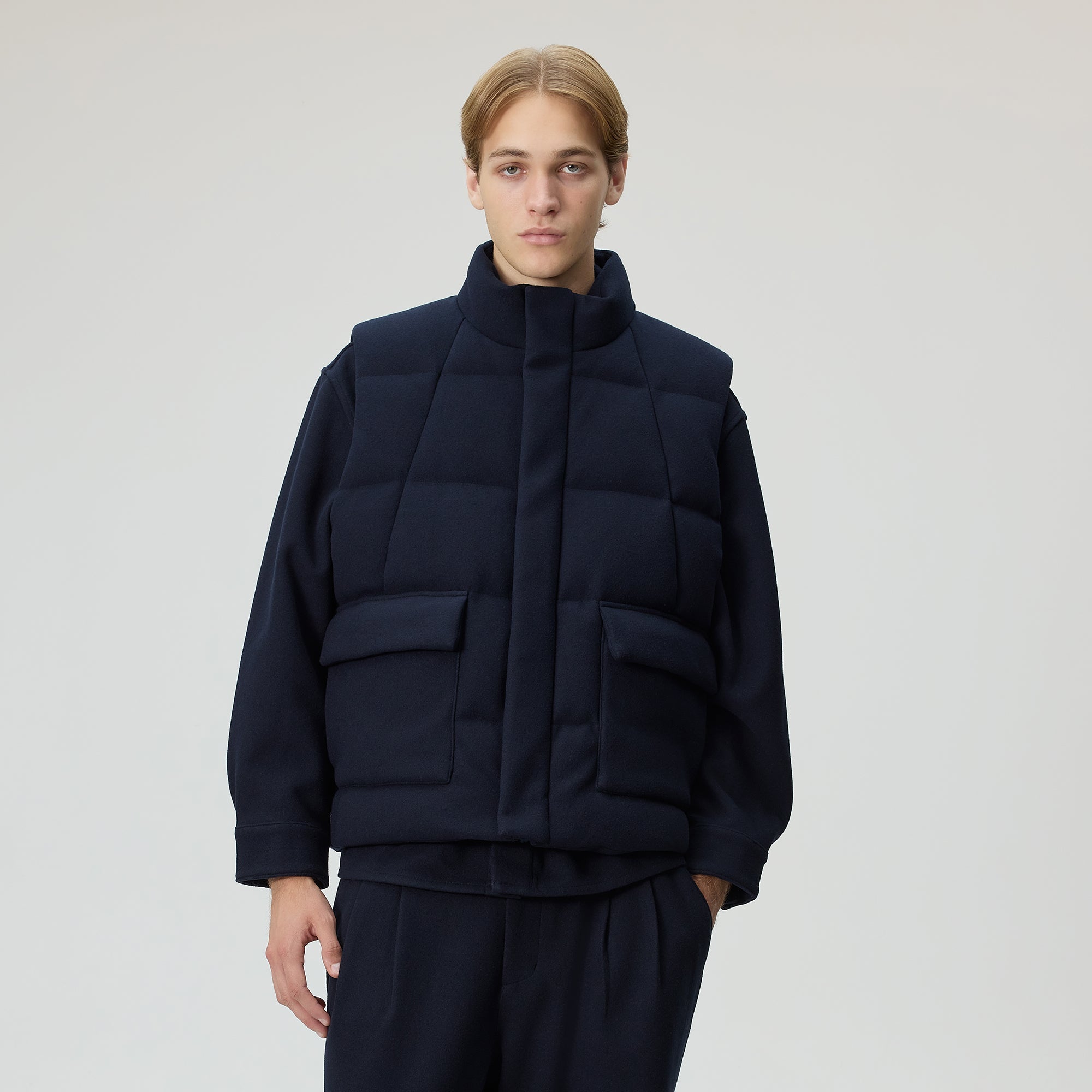 Kith Felted Jersey Midi Vest - Ink – Kith Europe