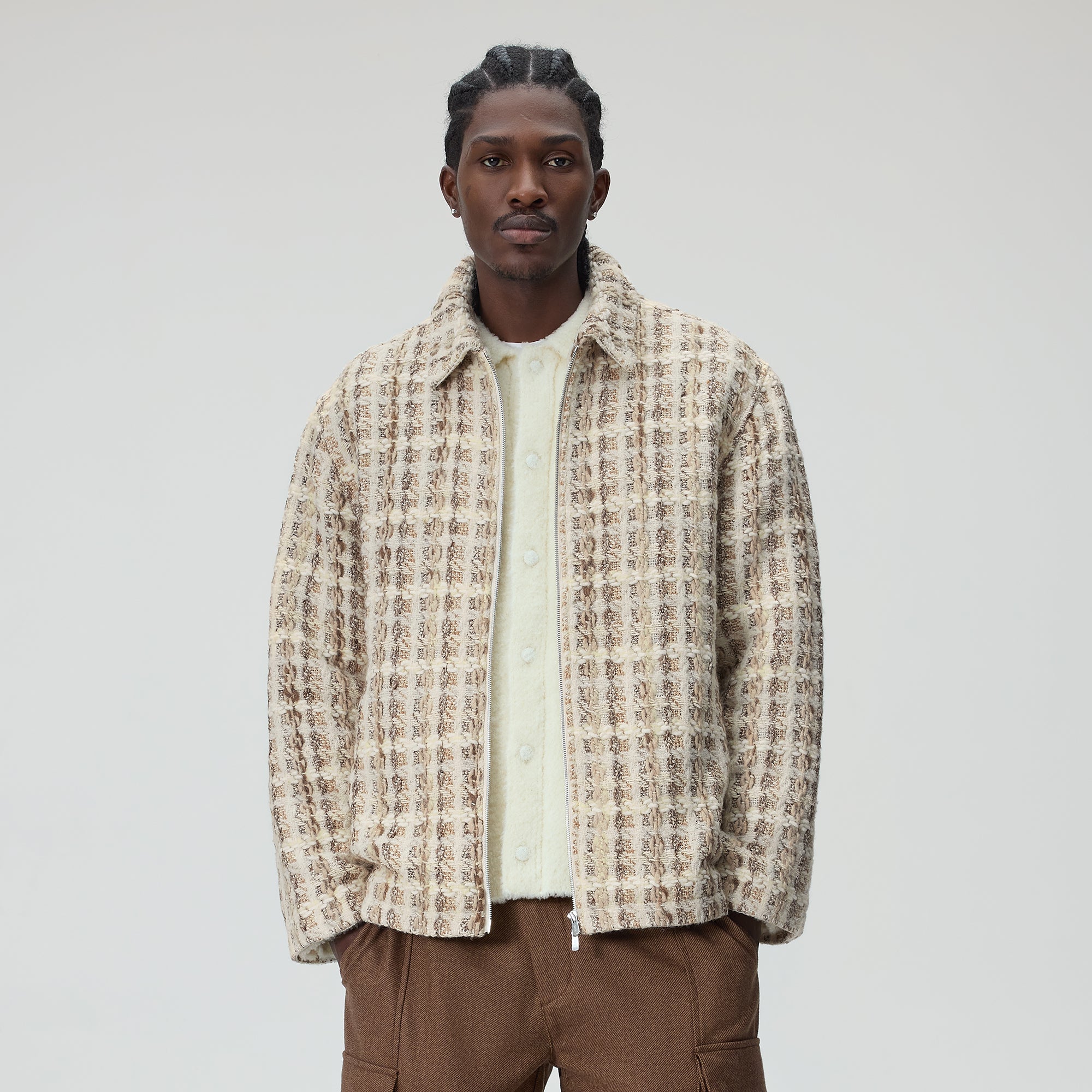 Kith Windowpane Tweed Coaches Jacket - Hallow – Kith Europe