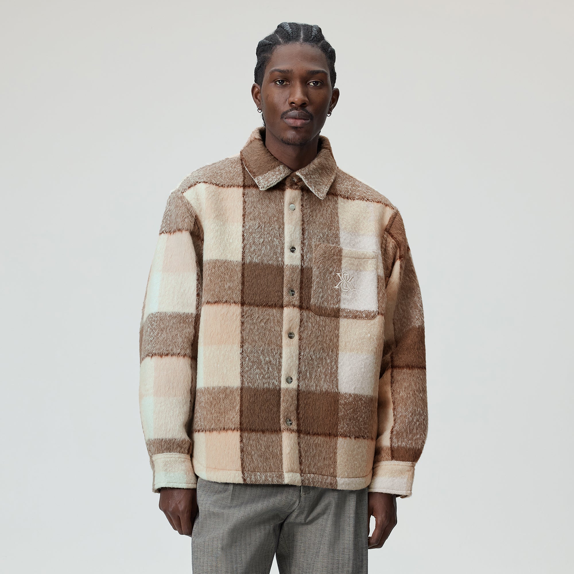 KITH SHERIDAN SHIRT JACKET サイズM Kith Brushed Plaid Sheridan Shirt Jacket - Canvas – Kith Europe