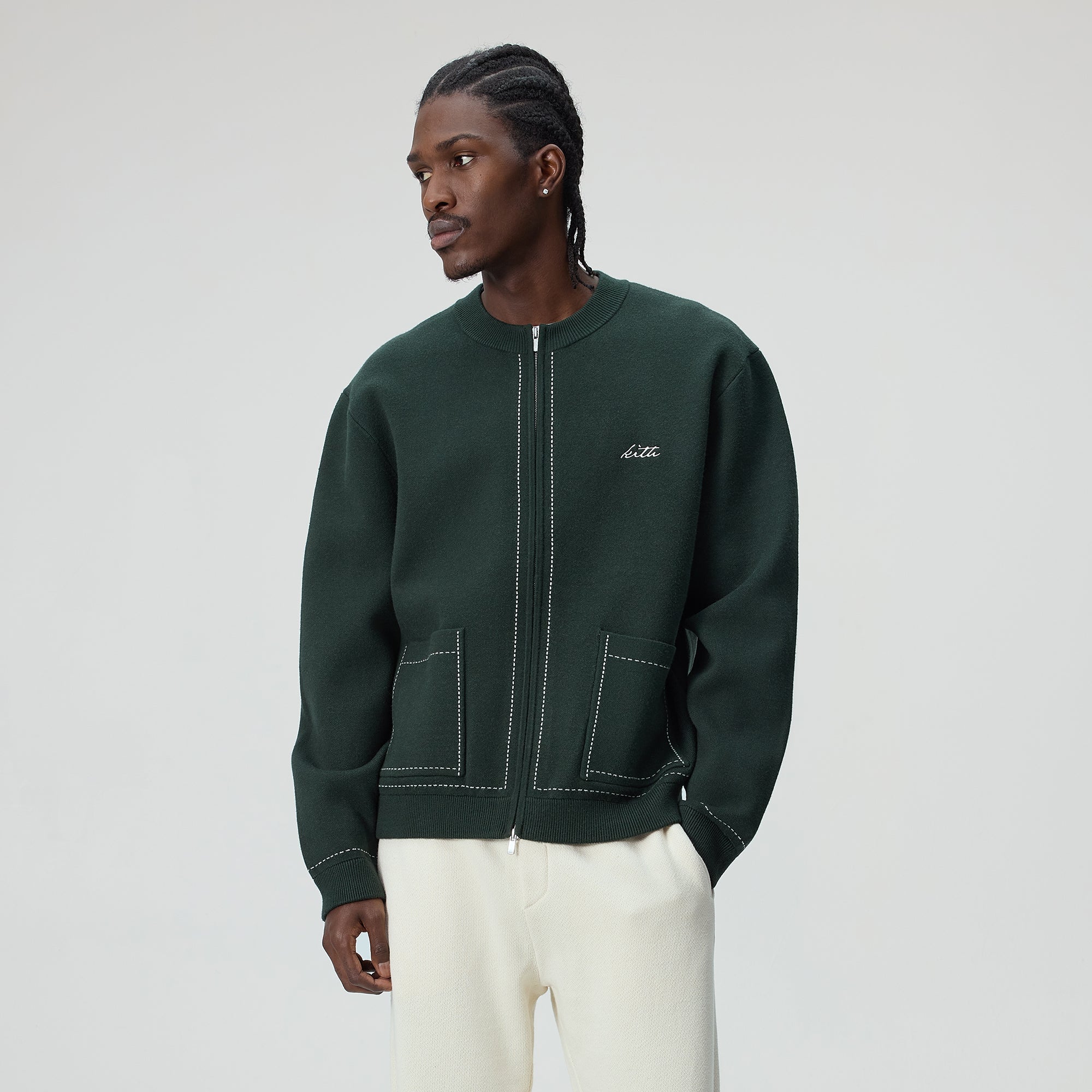 Kith Faux Stitch Joey Full Zip - Stadium – Kith Europe