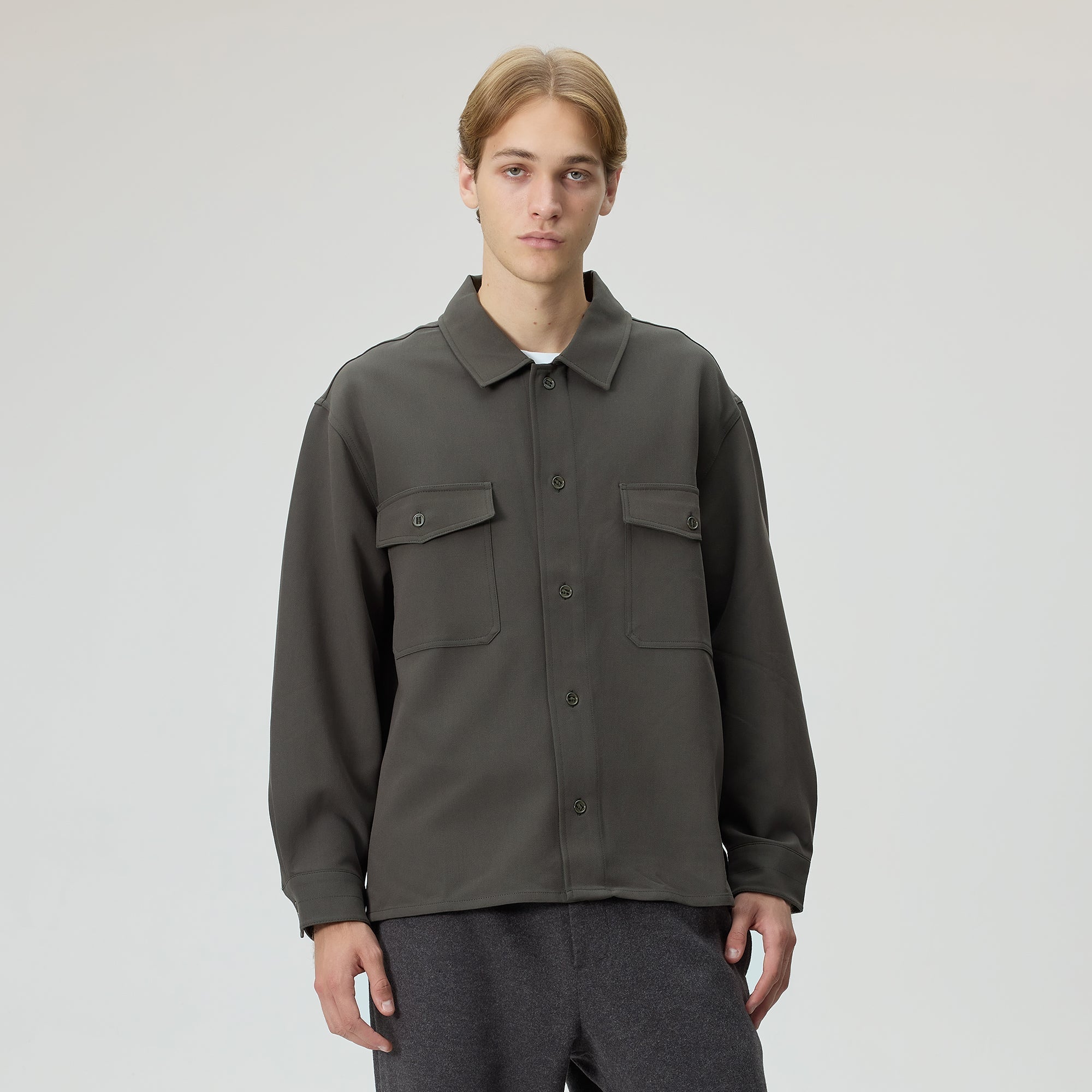 Kith Midweight Double Weave Ace Shirt - Cypress – Kith Europe