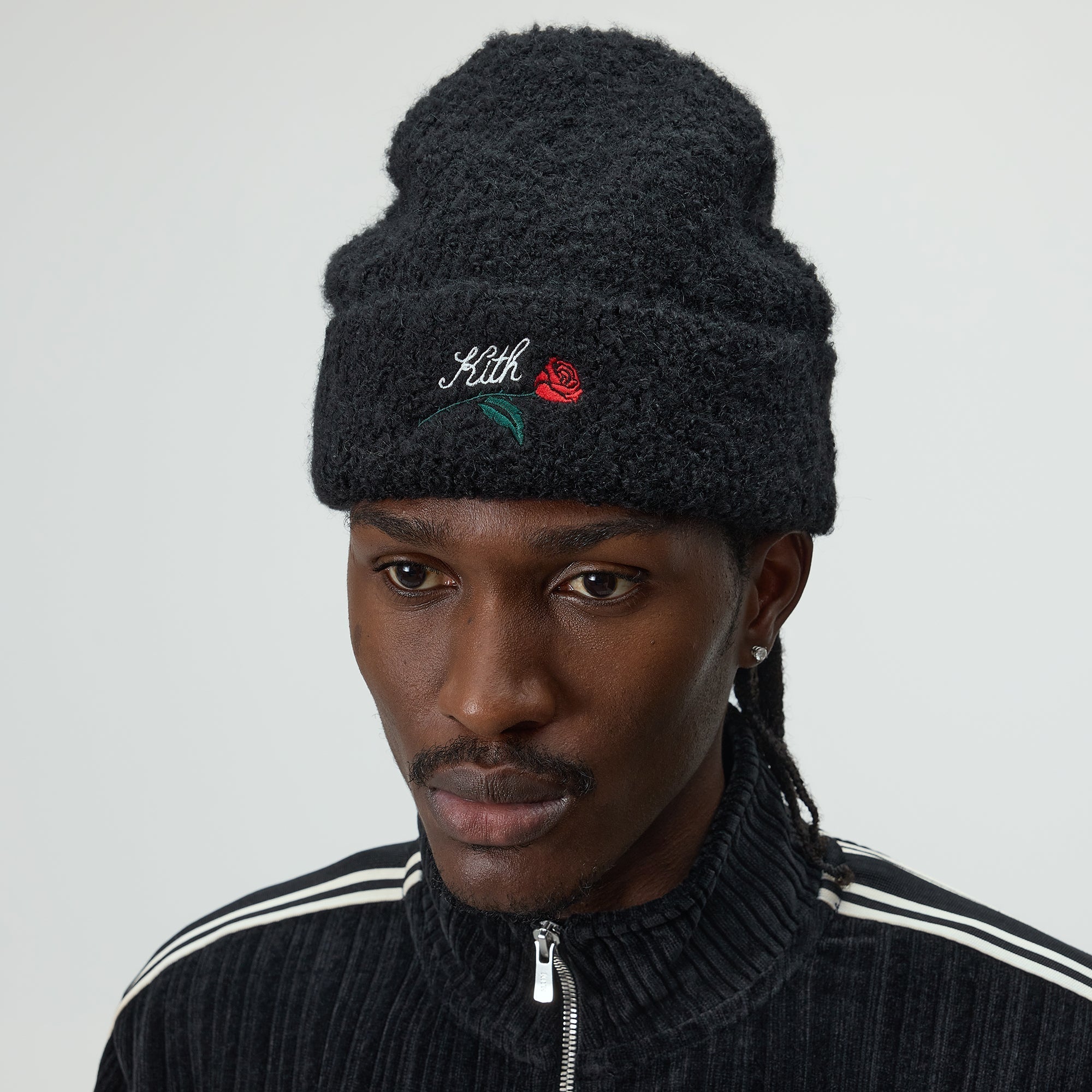 Kith Boucle Yarn Mia Beanie - Black – Kith Europe