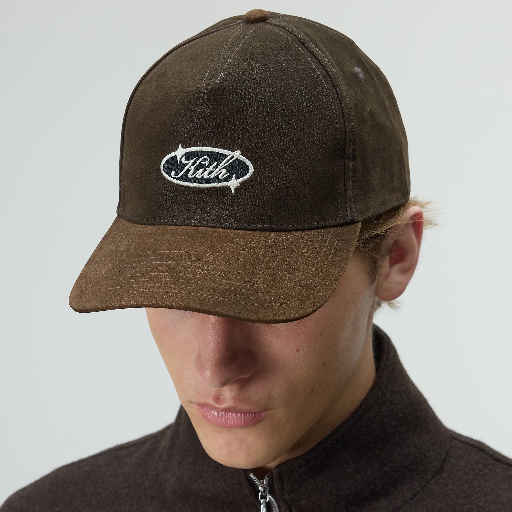Kith レザー ロゴキャップ ブラウン Ps ブラウン（茶色）系 KITH NYC(キスニューヨークシティ) キャップ