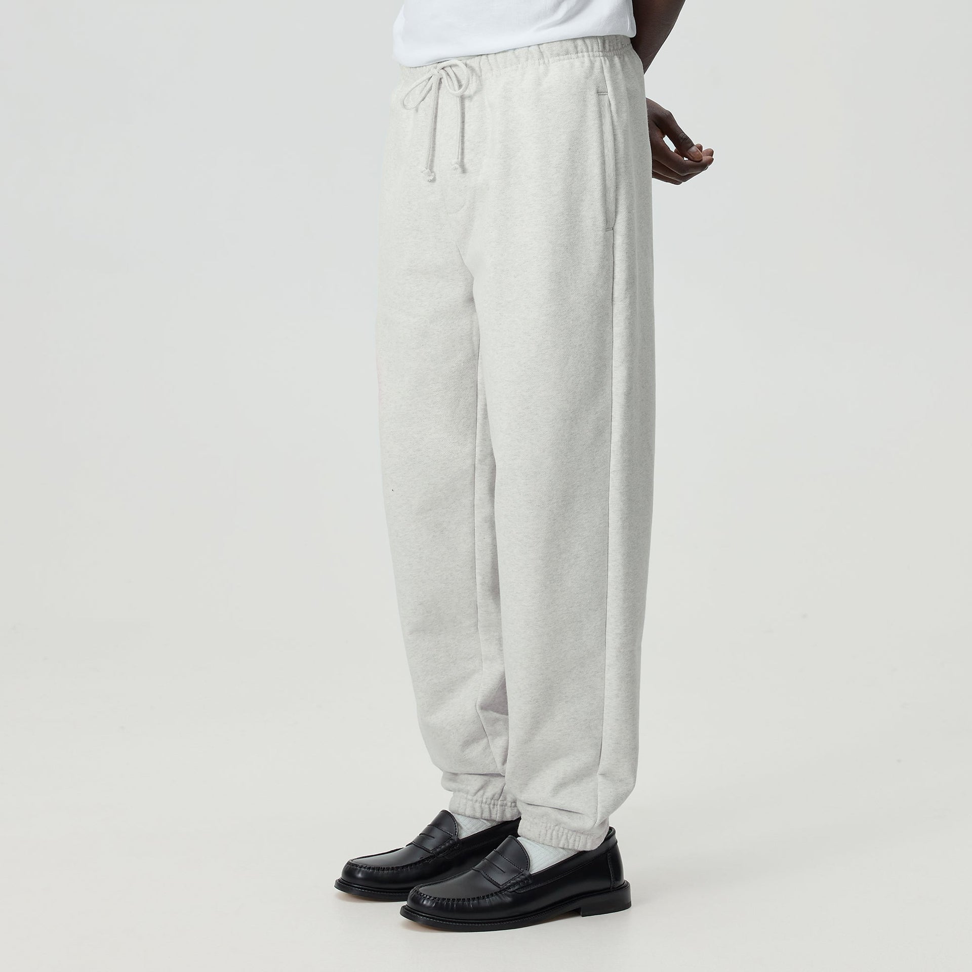 Kith Sueded French Terry Emmons Sweatpant - Light Heather Grey - PH