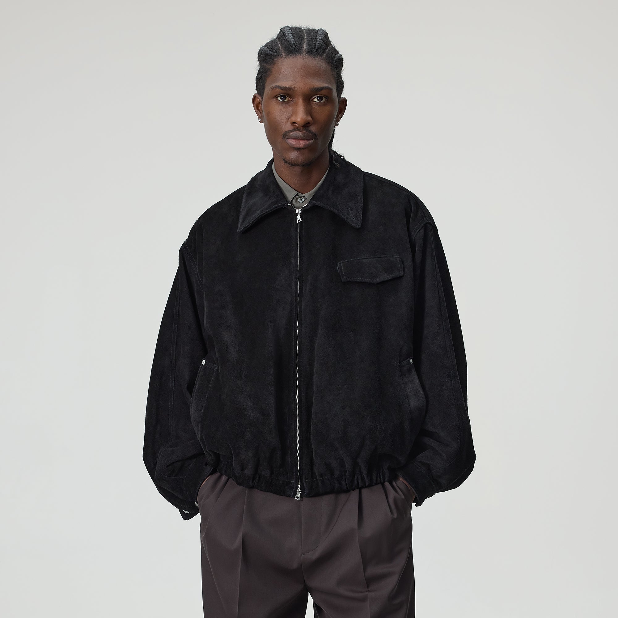 Kith 101 for ssstein Suede Zip Front Jacket - Black – Kith Europe