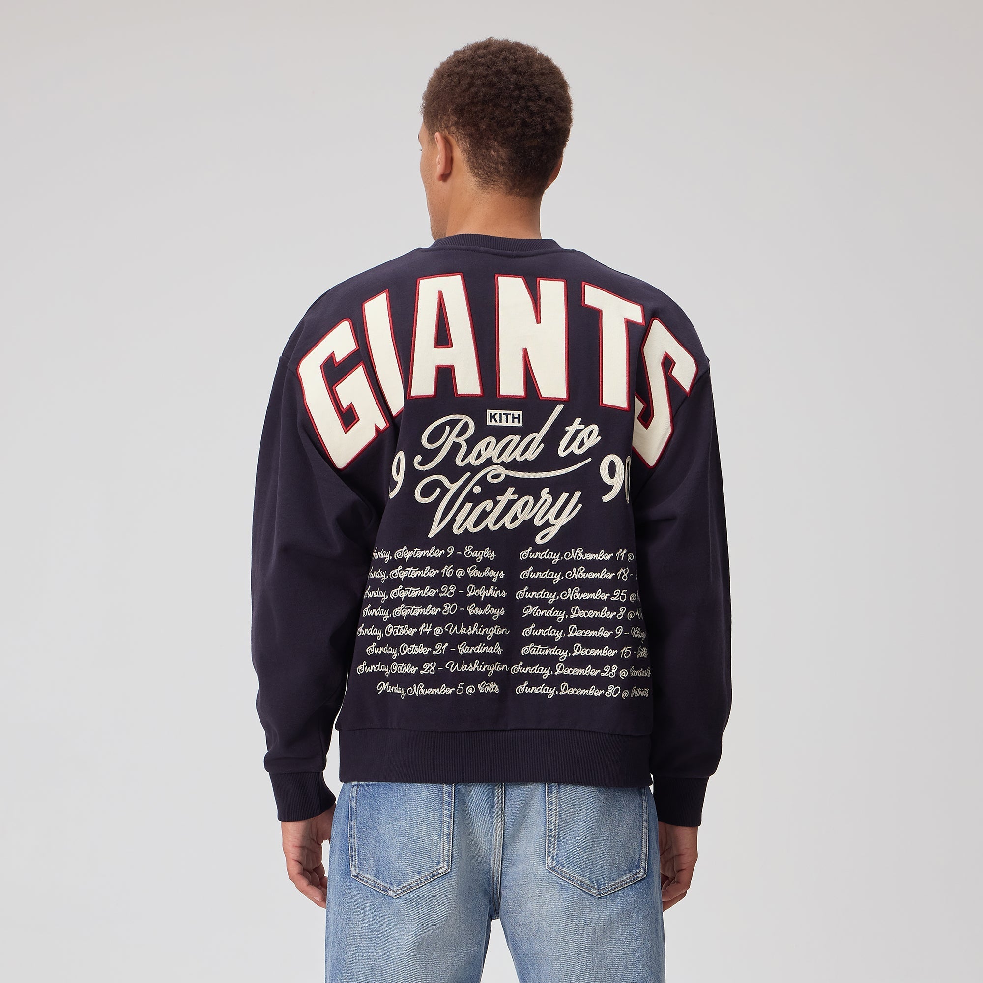Kith for the NFL New York Giants Victory Vintage Nelson Crewneck