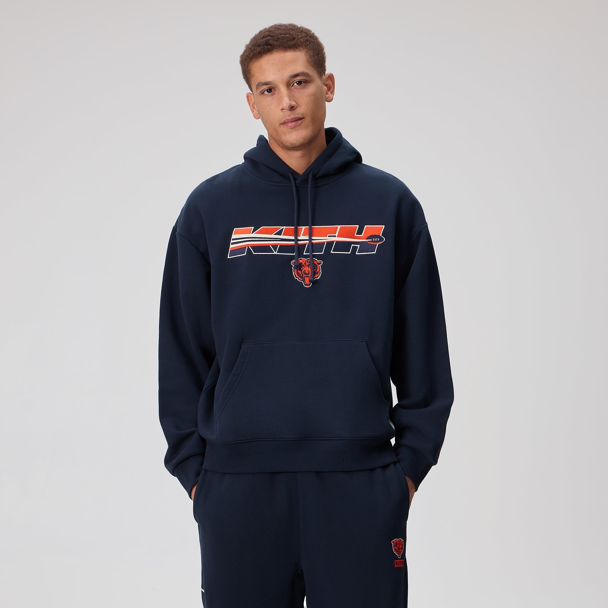 Kith for the NFL Chicago Bears Vintage Nelson Hoodie - Nocturnal