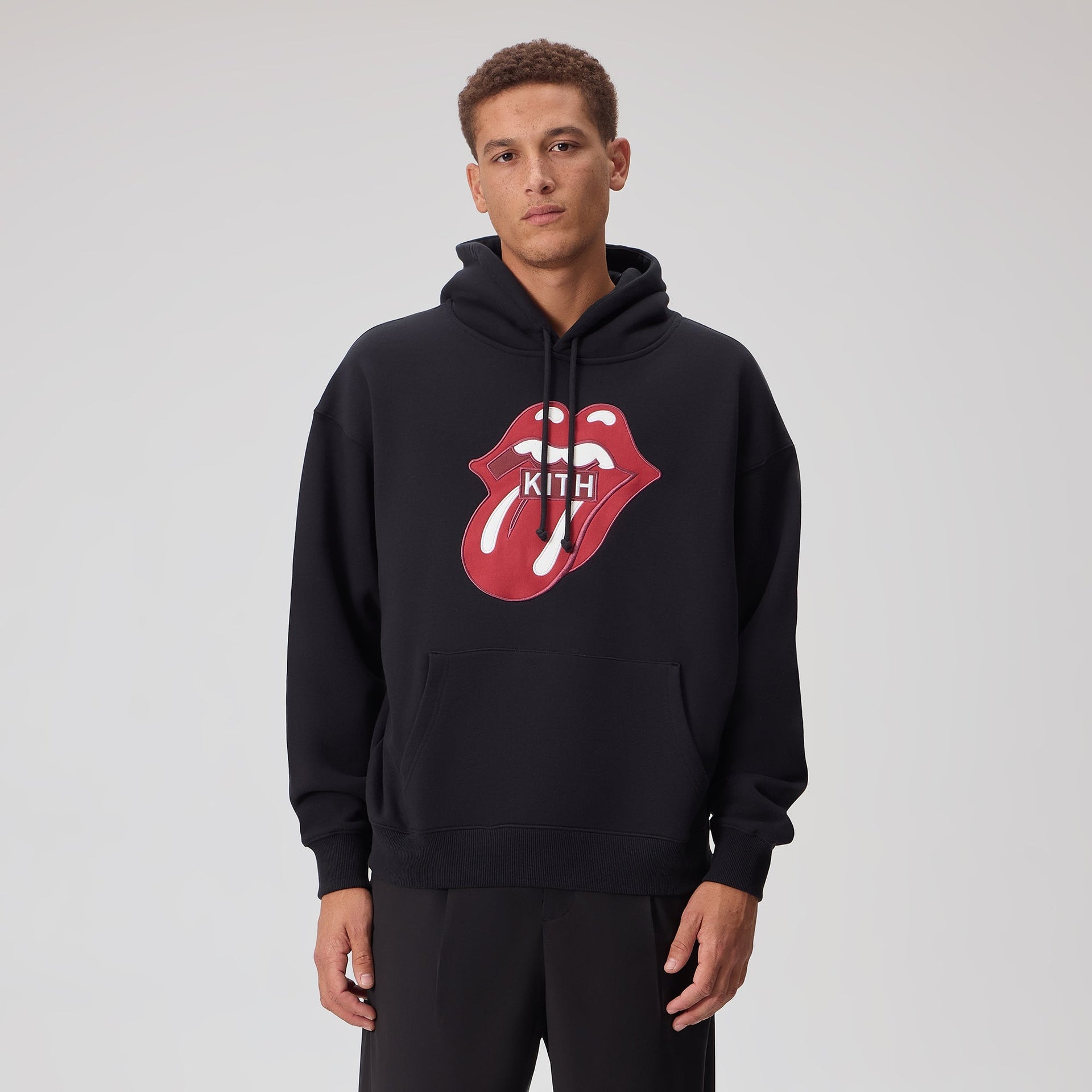 Kith for The Rolling Stones Classic Logo Nelson Hoodie - Black - PH