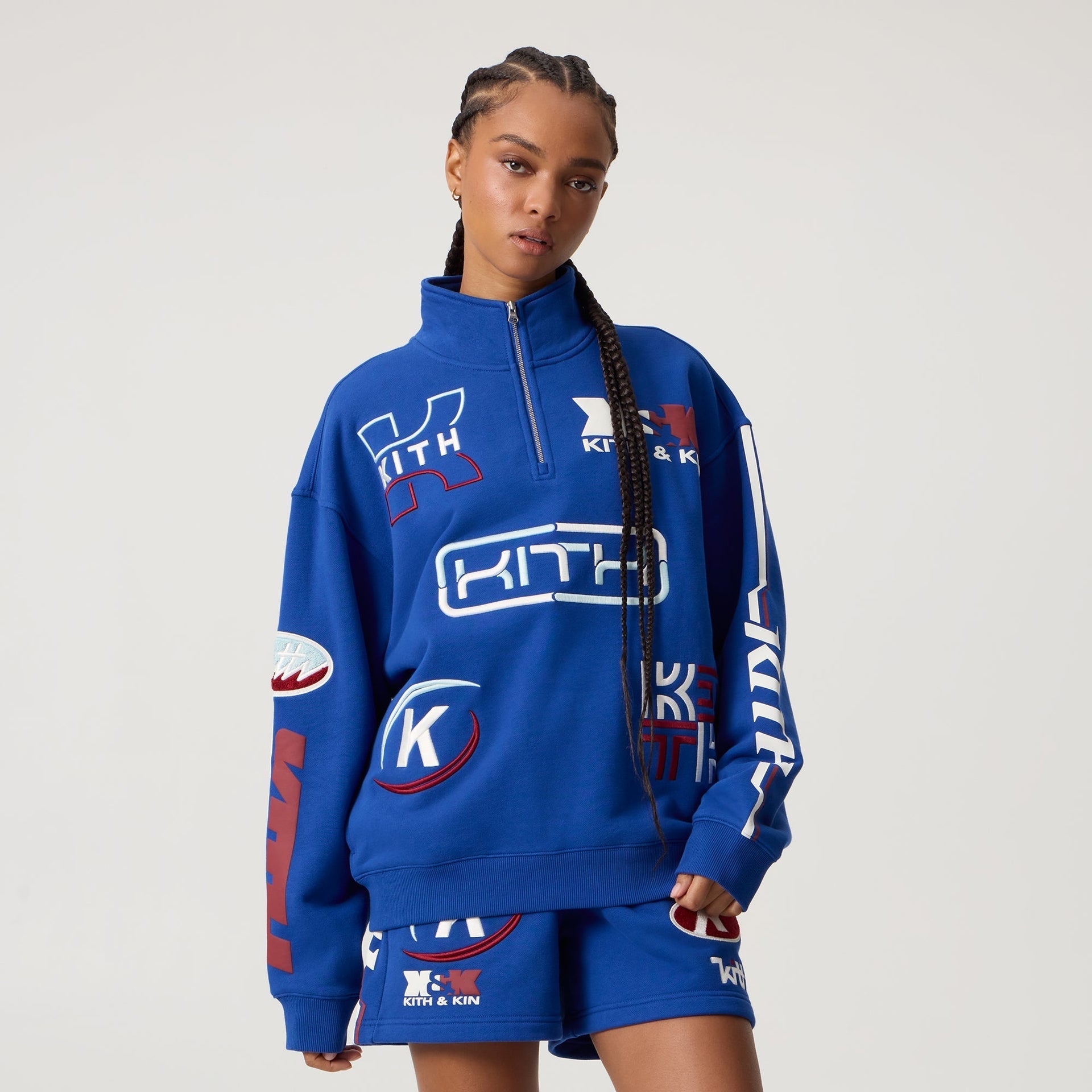 Kith Women Hunter III Sport Logo Quarter Zip - Current - PH