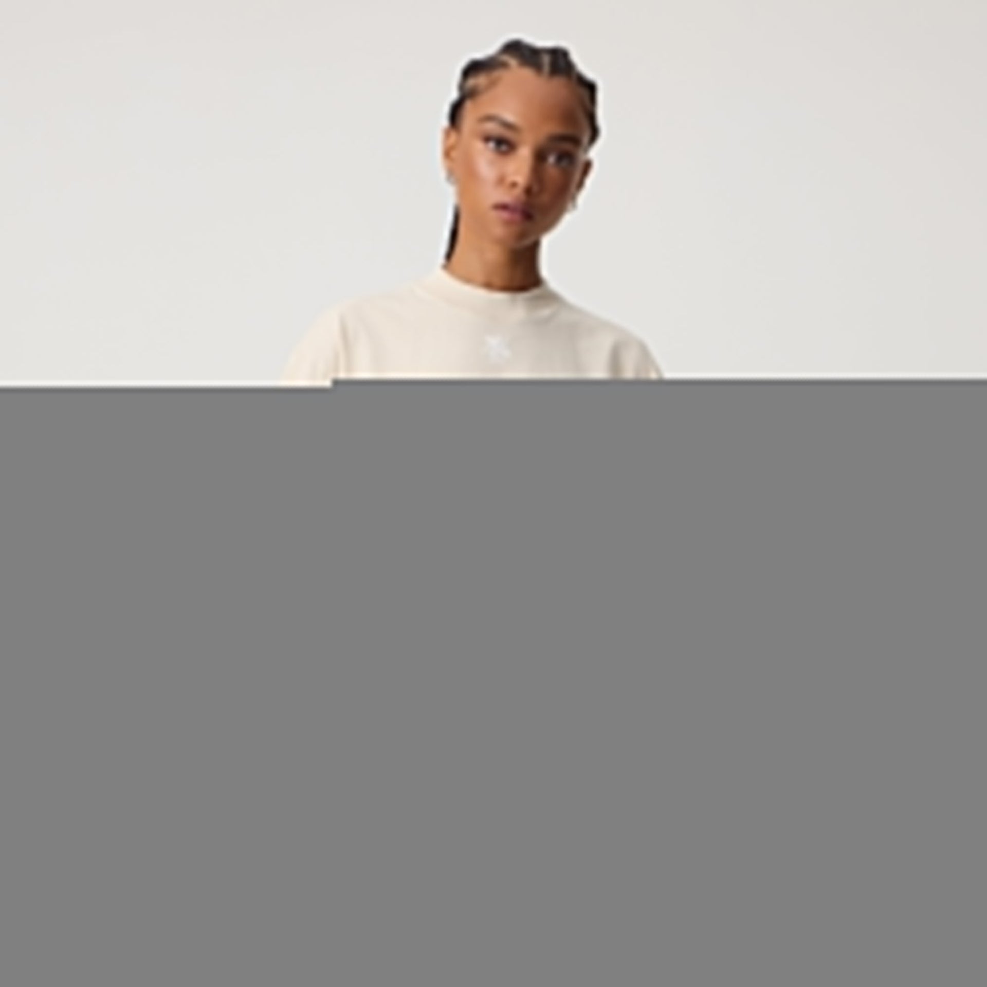 Kith Women Mock Neck Vintage Tee - Grain