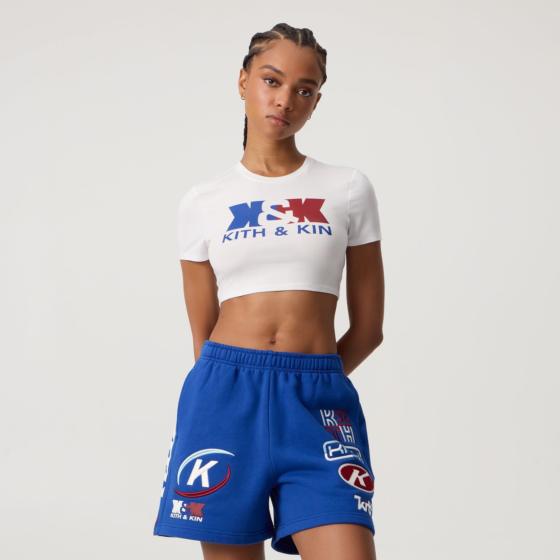 Kith Women Misha Crop Kith & Kin Sport Tee - White - PH