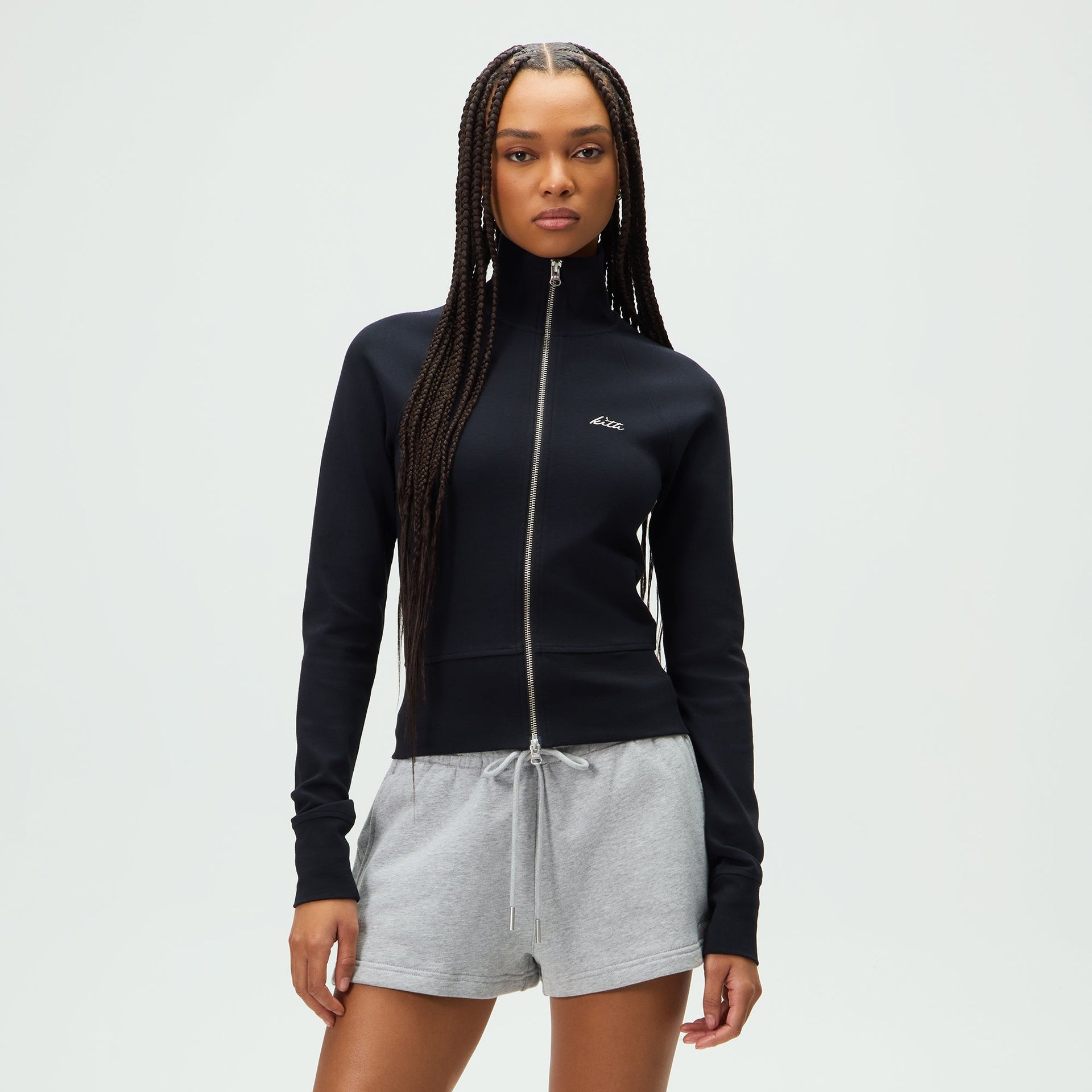 Kith Women Ina II Interlock Track Zip - Black