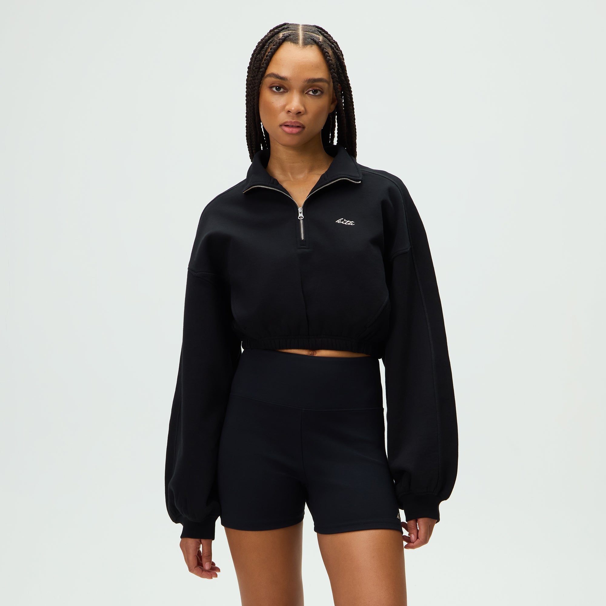 Kith Women Blair Quarter Zip - Black – Kith Europe