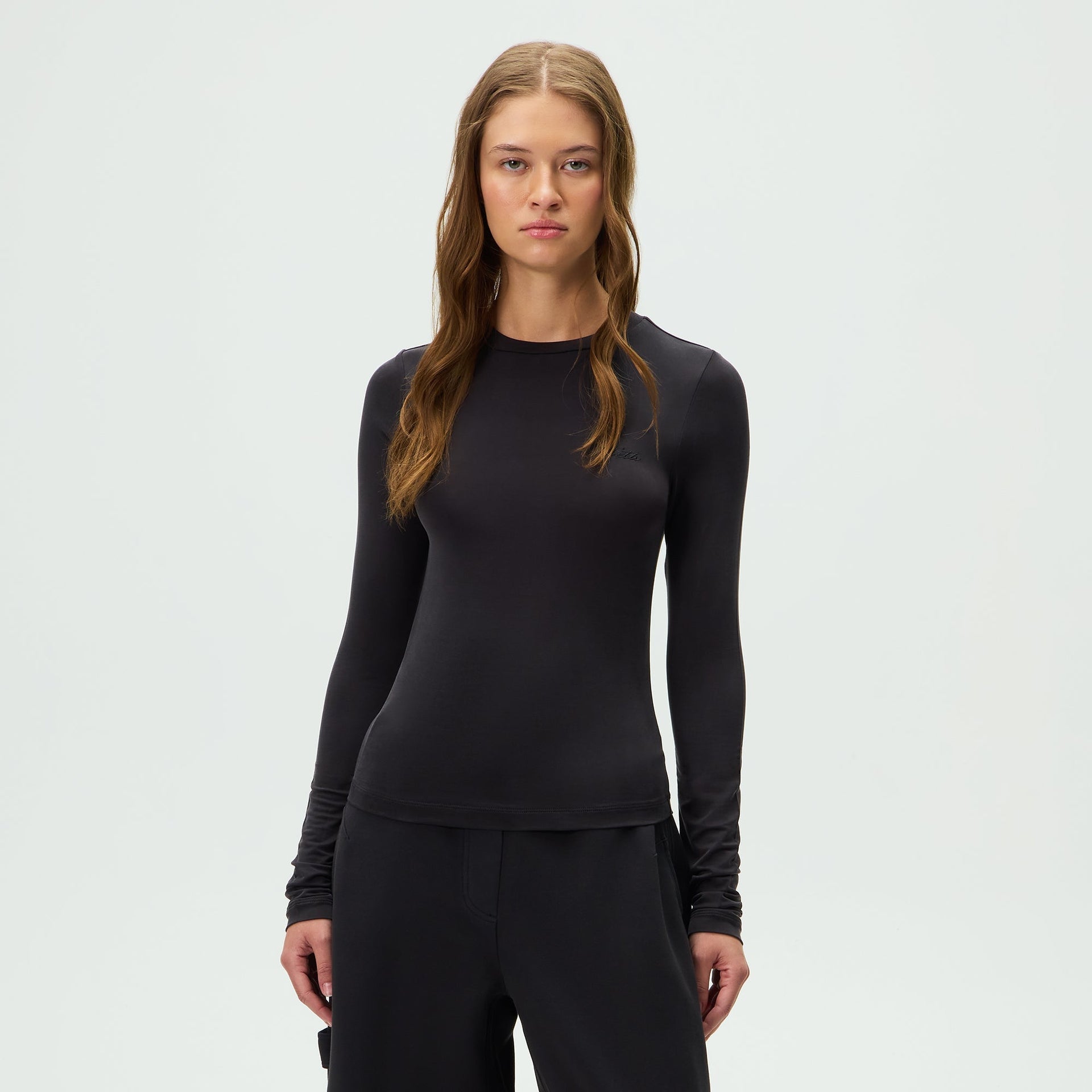 Kith Women Nori Cupro Long Sleeve - Black