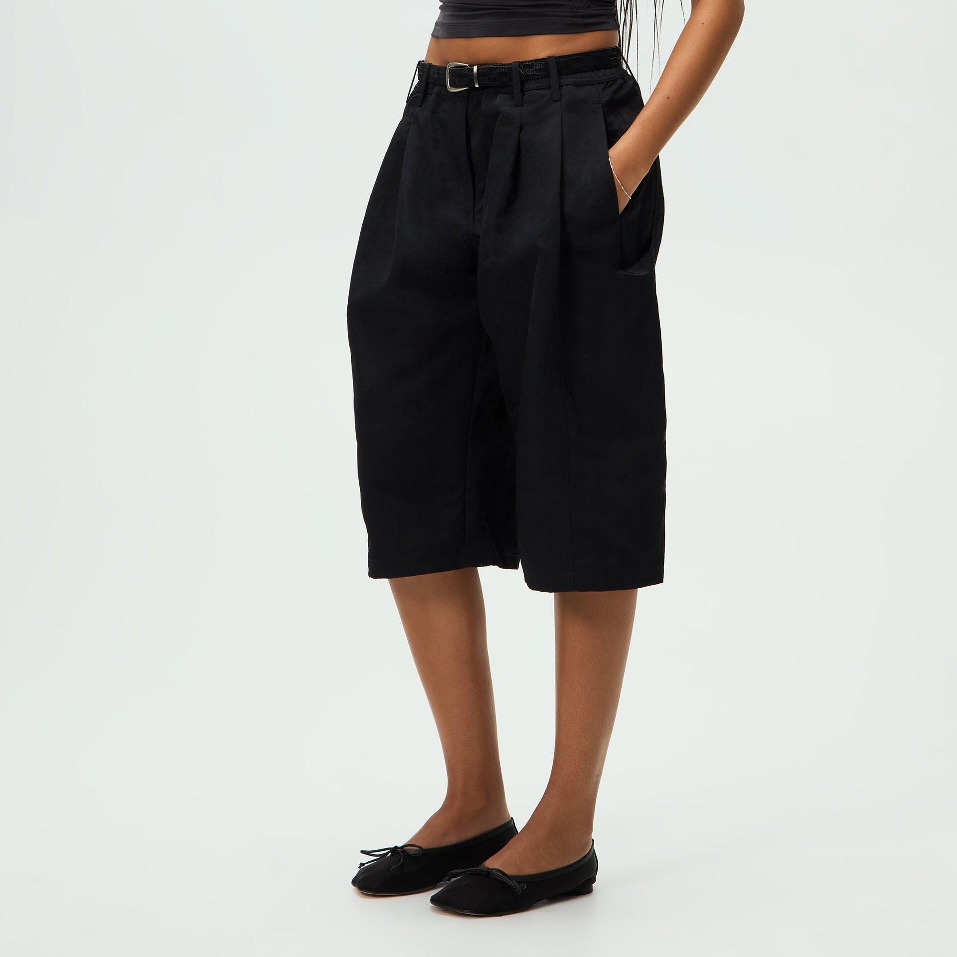 Kith Women Beyla Nylon Shorts - Black