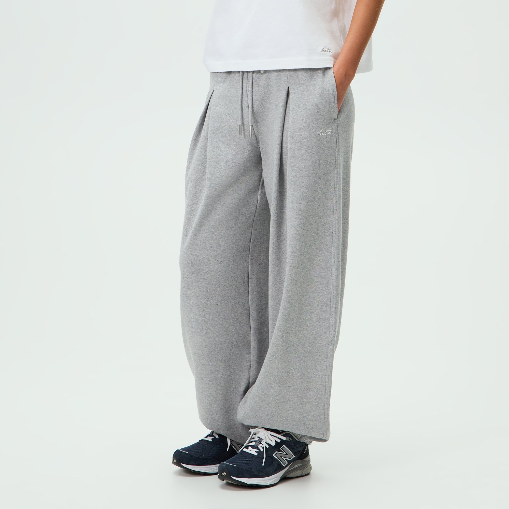 Kith Women Ivana Interlock Track Pant - Cool Heather Grey – Kith