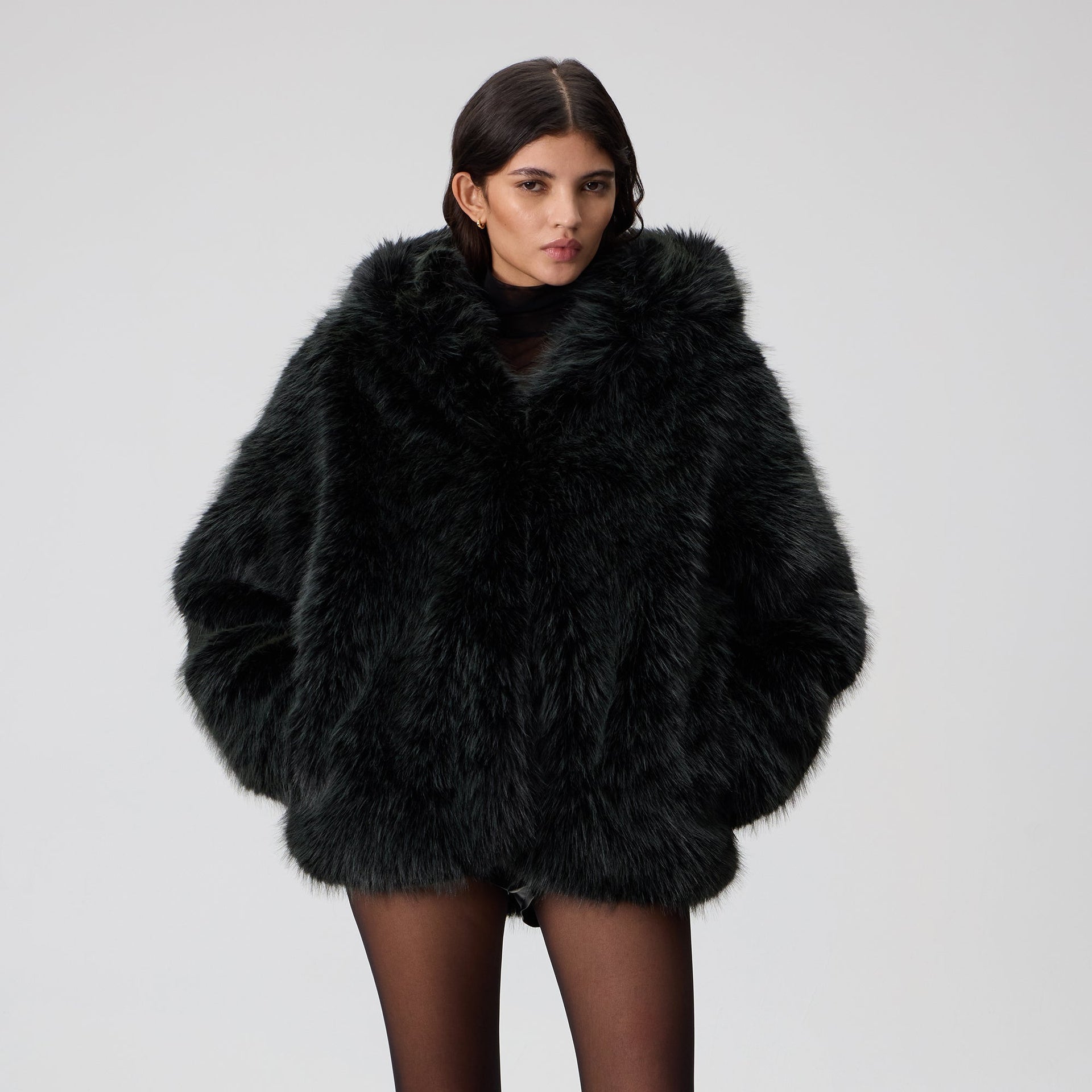 Kith Women Parisa Fur Hooded Robe - Machine
