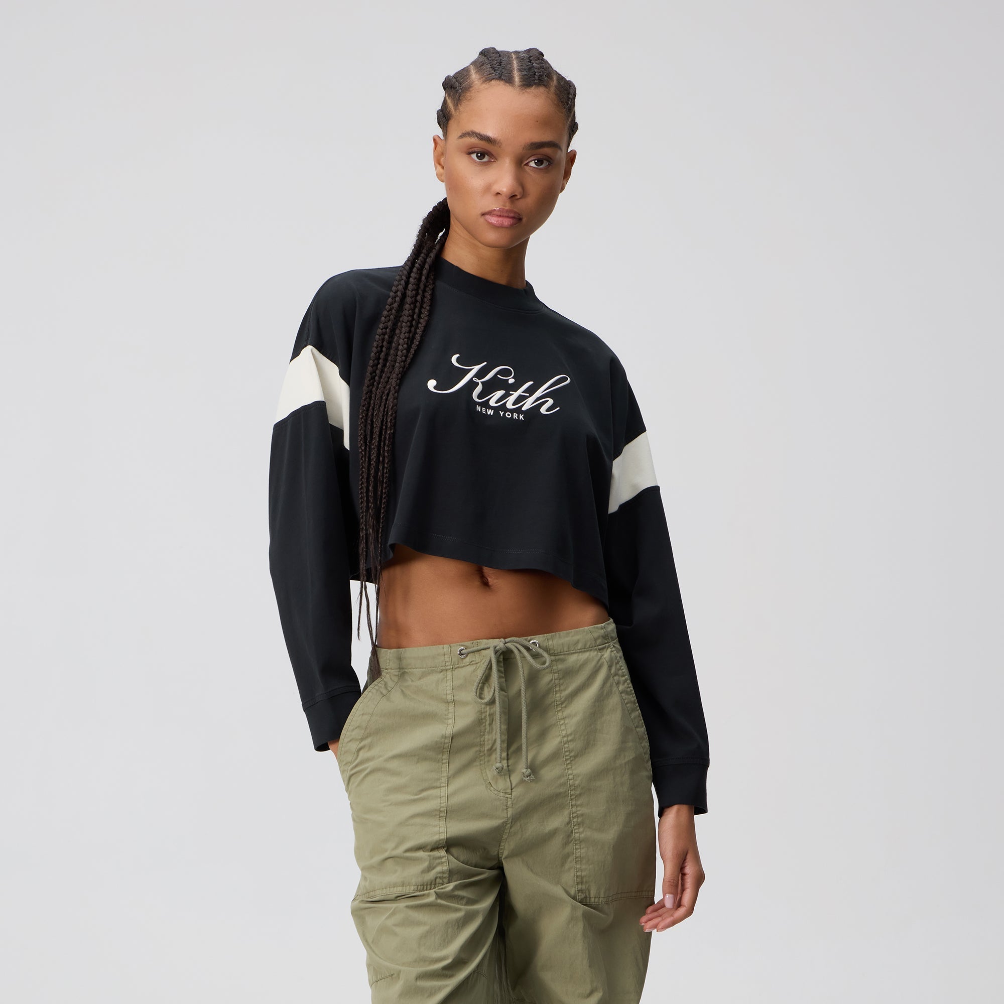 Kith Women Jasper Script Long Sleeve - Black – Kith Europe