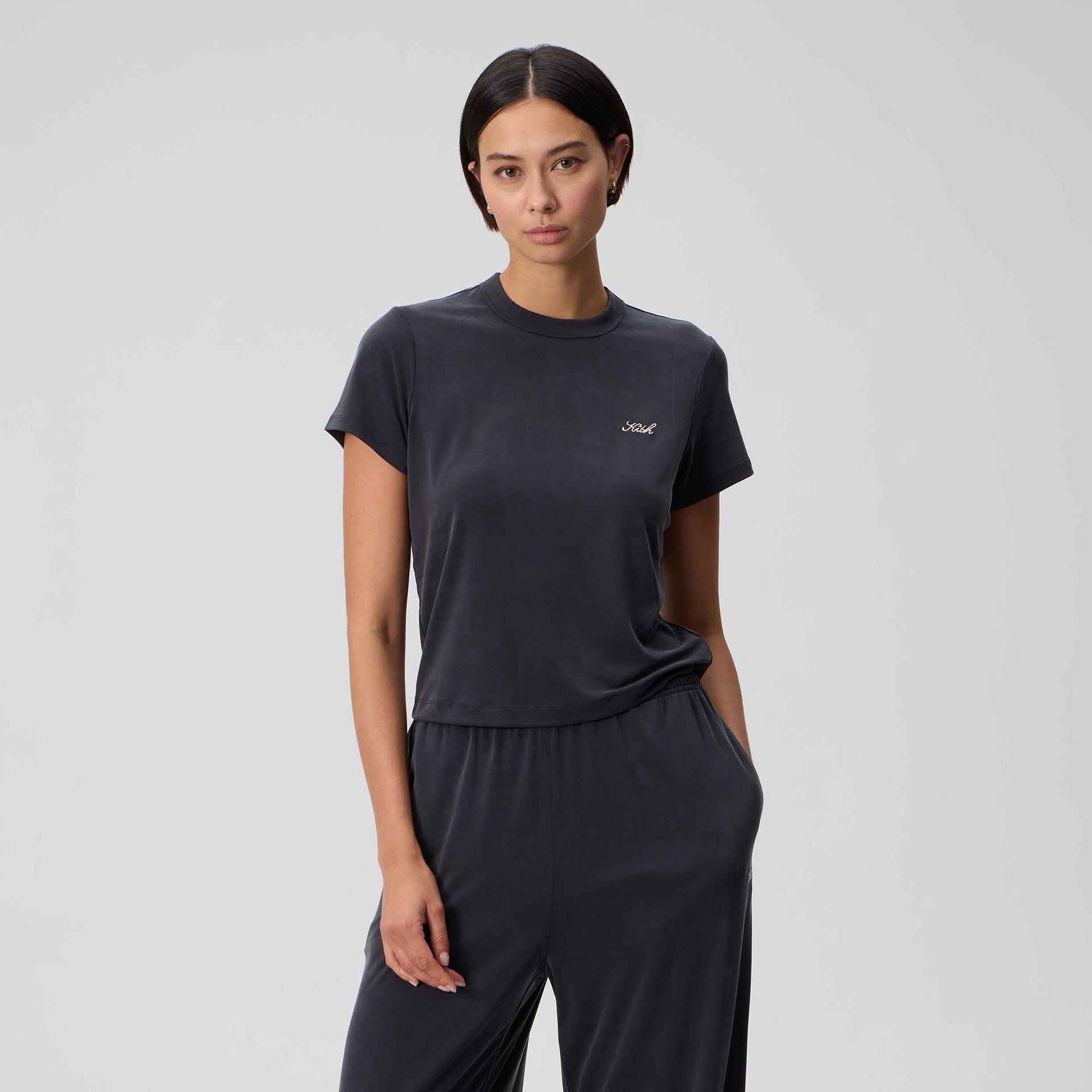 Kith Women Mulberry Vintage Cupro Tee - Black - PH