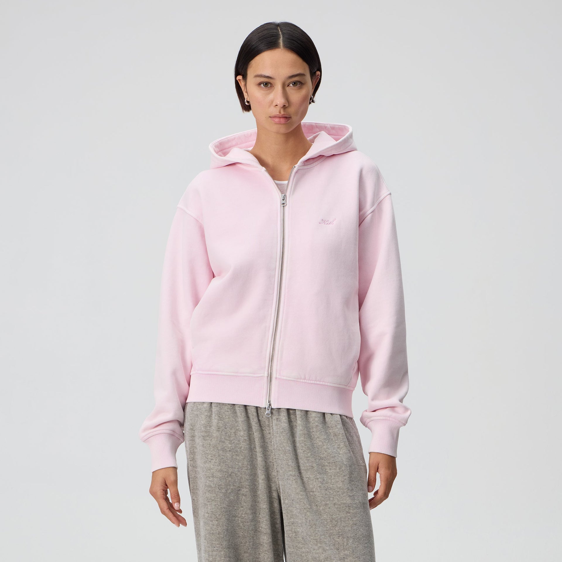 Kith Women Tanner Sueded Hoodie - Rosalite - PH