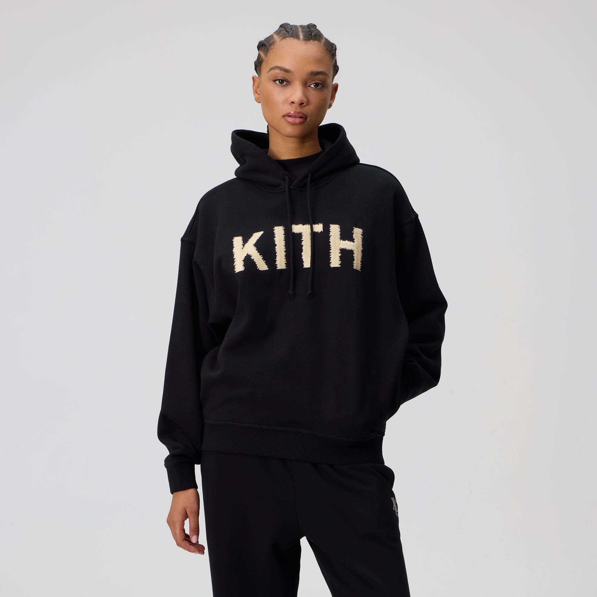 Kith Women Maverick Magnified Kith Hoodie - Black – Kith Europe