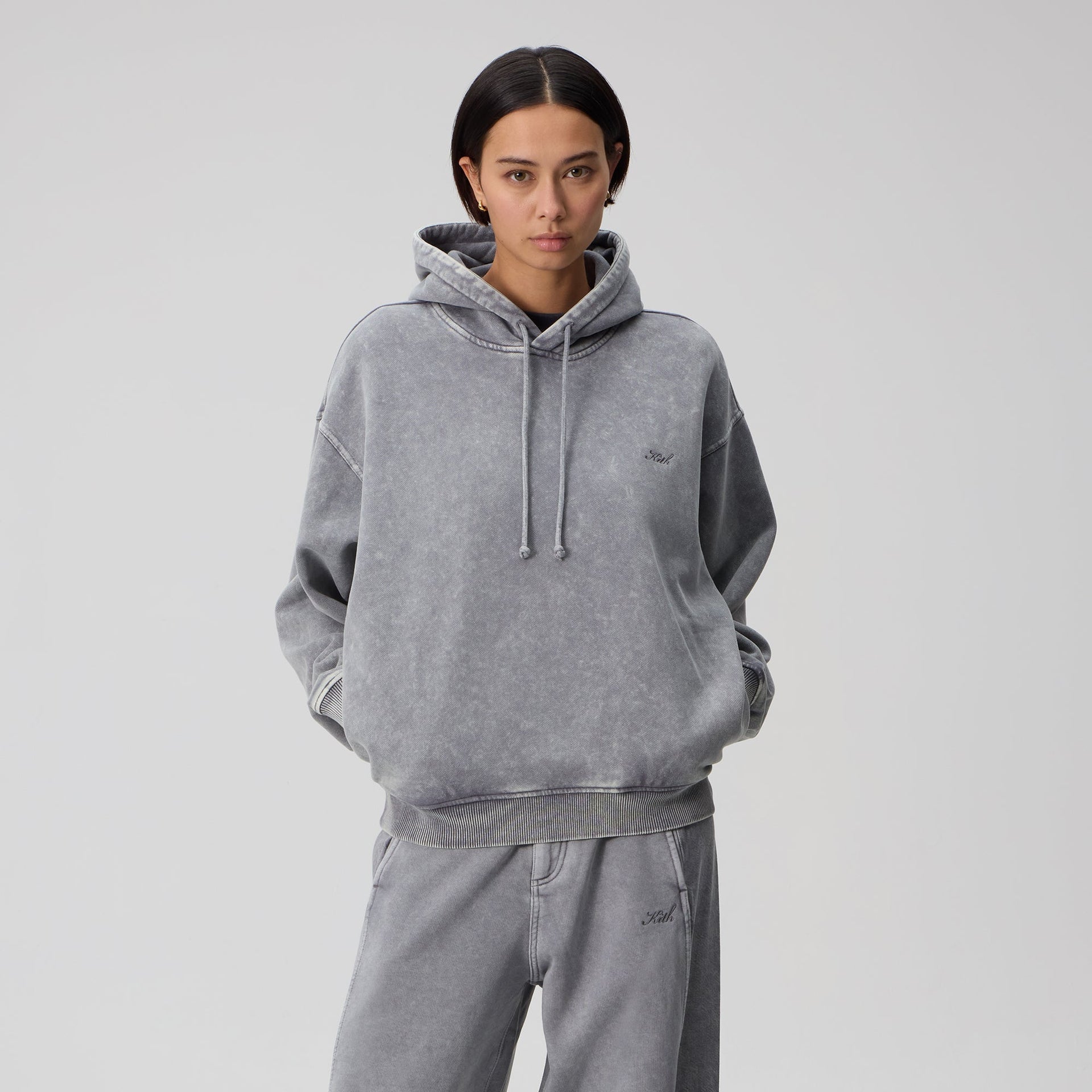 Kith Women Maverick Sueded Hoodie - Statue - PH