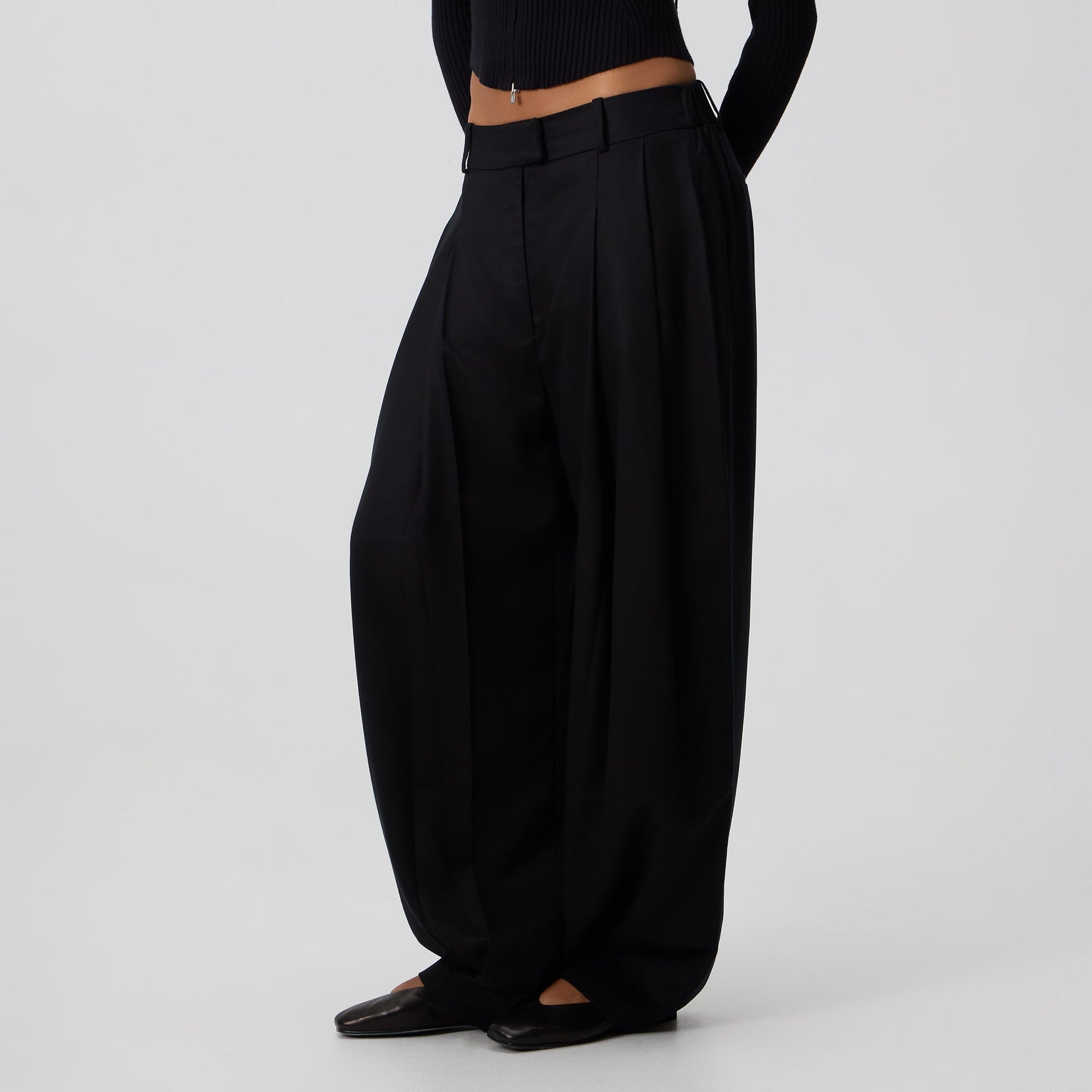 Kith Women Kinsley Pleated Trouser - Black