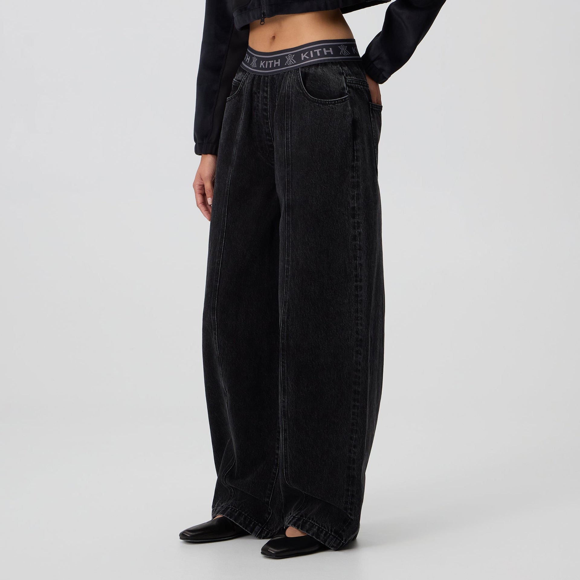 Kith Women Dana Logo Denim Pant - Xavier Wash - PH