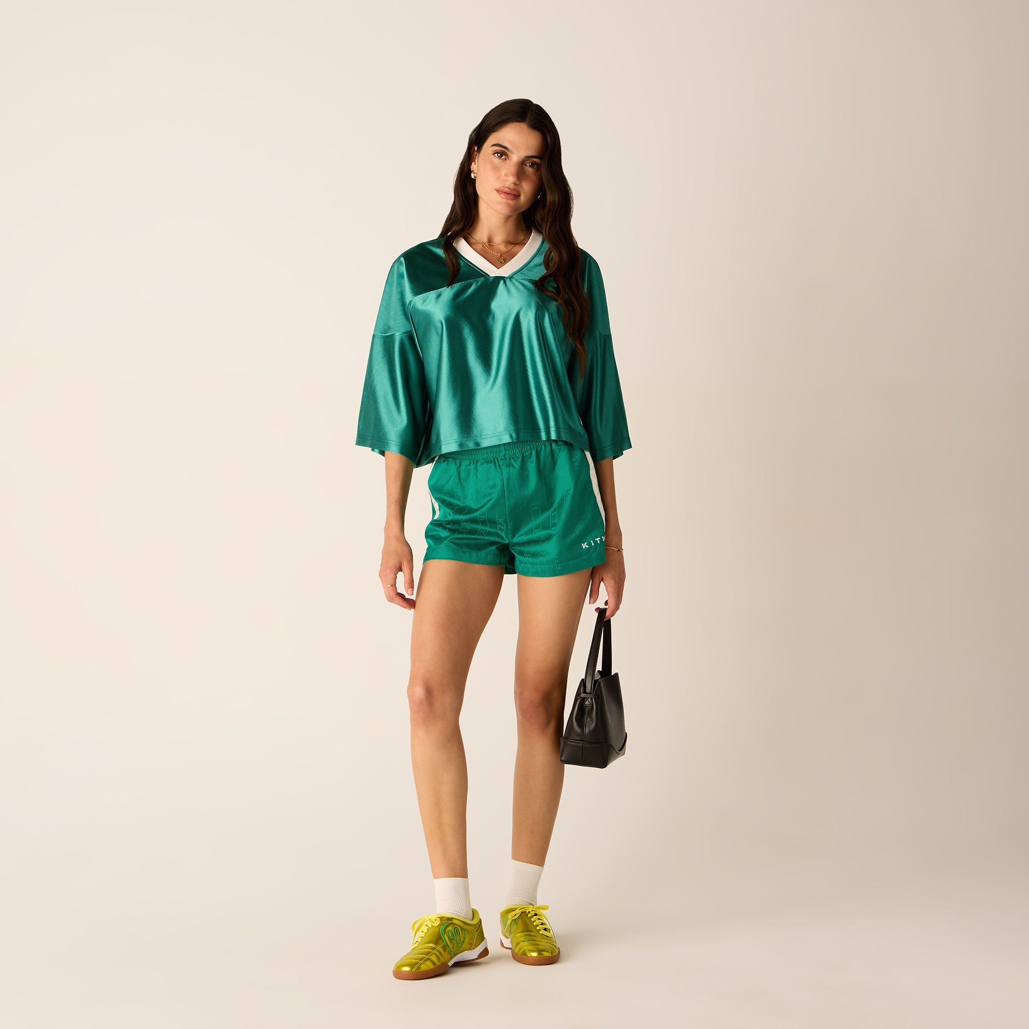 Kith Women Koda Cropped Football Jersey - Newt – Kith Europe