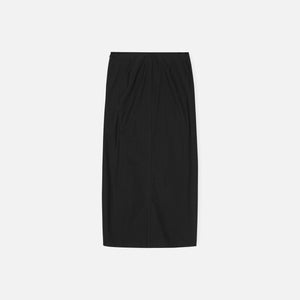 Ganni Drapey Melange Midi Skirt - Black