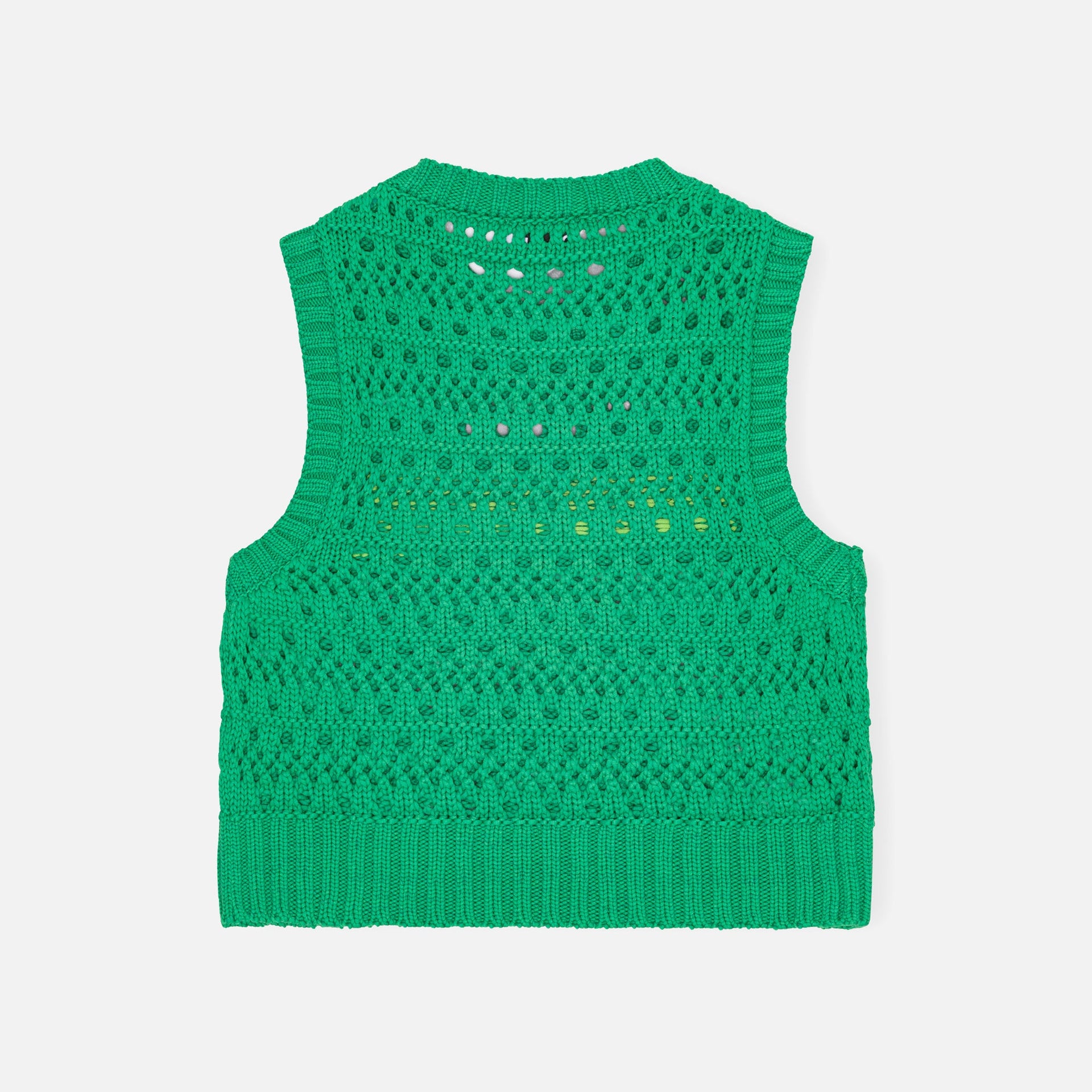 Ganni Cotton Rope Short Vest - Juniper