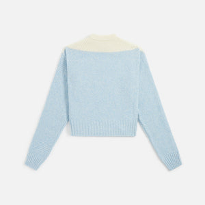 Marni Colorblock Roundneck Sweater - Illusion Blue