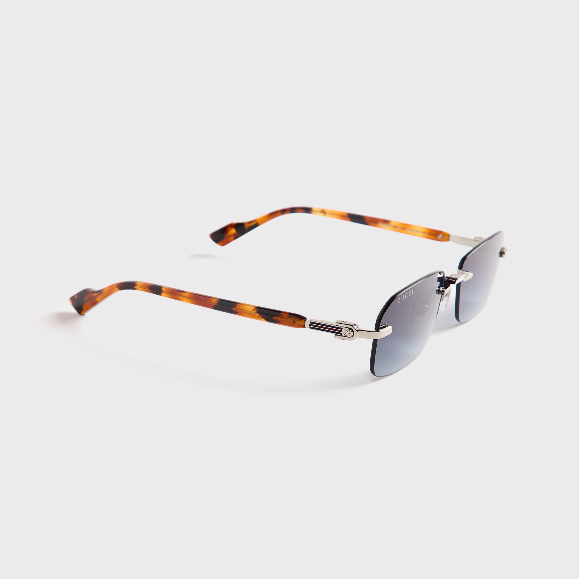 Gucci Rectangle Frames - Silver / Havana