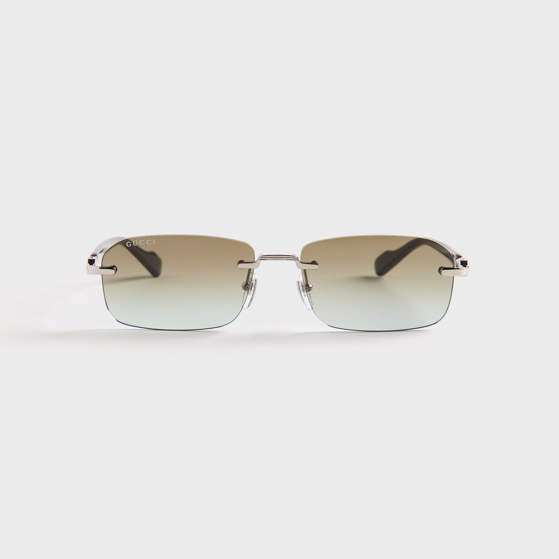 Gucci Rectangle Frames - Silver / Brown