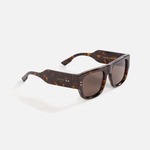 Gucci 002 Sunglasses - Havana / Brown