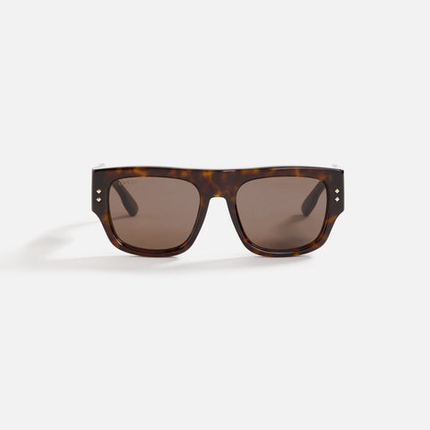 Gucci 002 Sunglasses - Havana / Brown