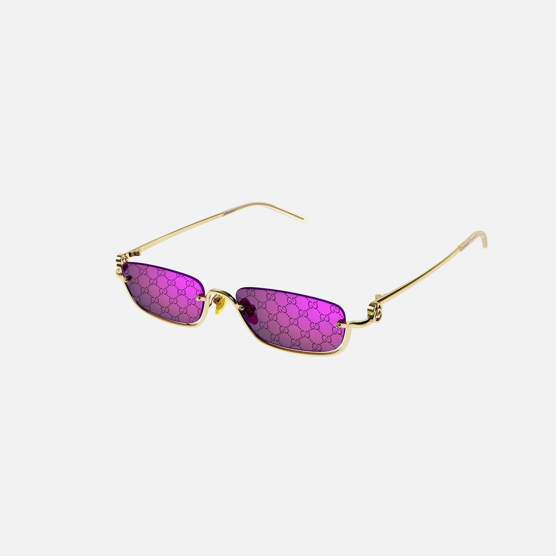 Gucci Wireless Rectangle Frame - Endura Gold with Pink