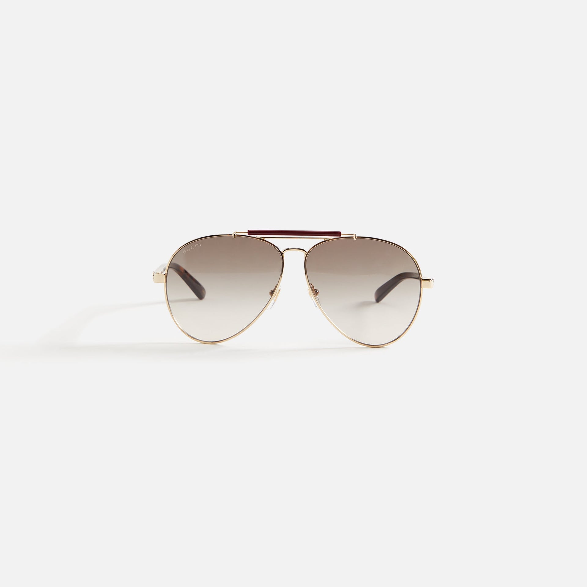 Gucci 002 Sunglasses - Gold / Havana / Brown