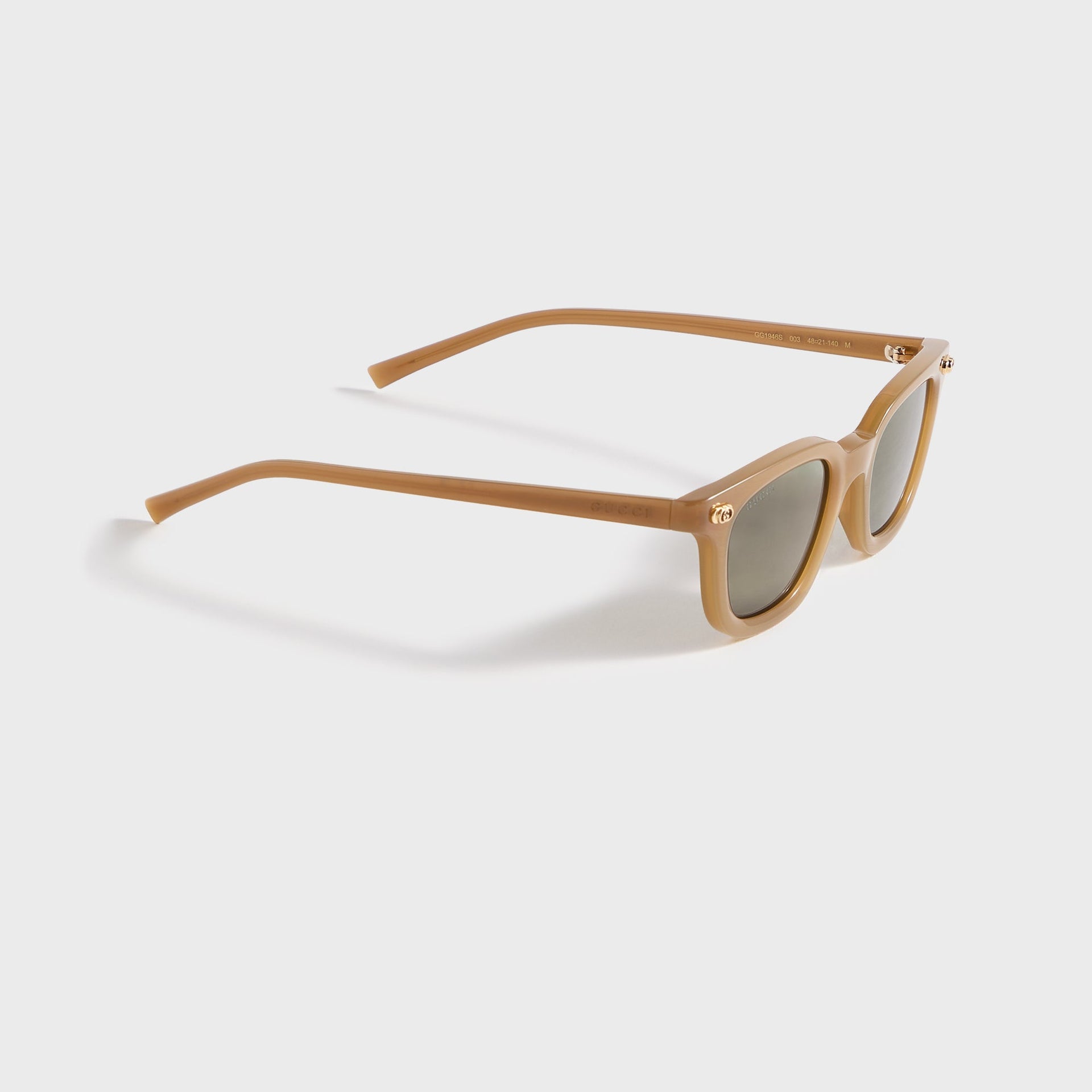 Gucci Oval Frame Sunglasses - Brown / Green