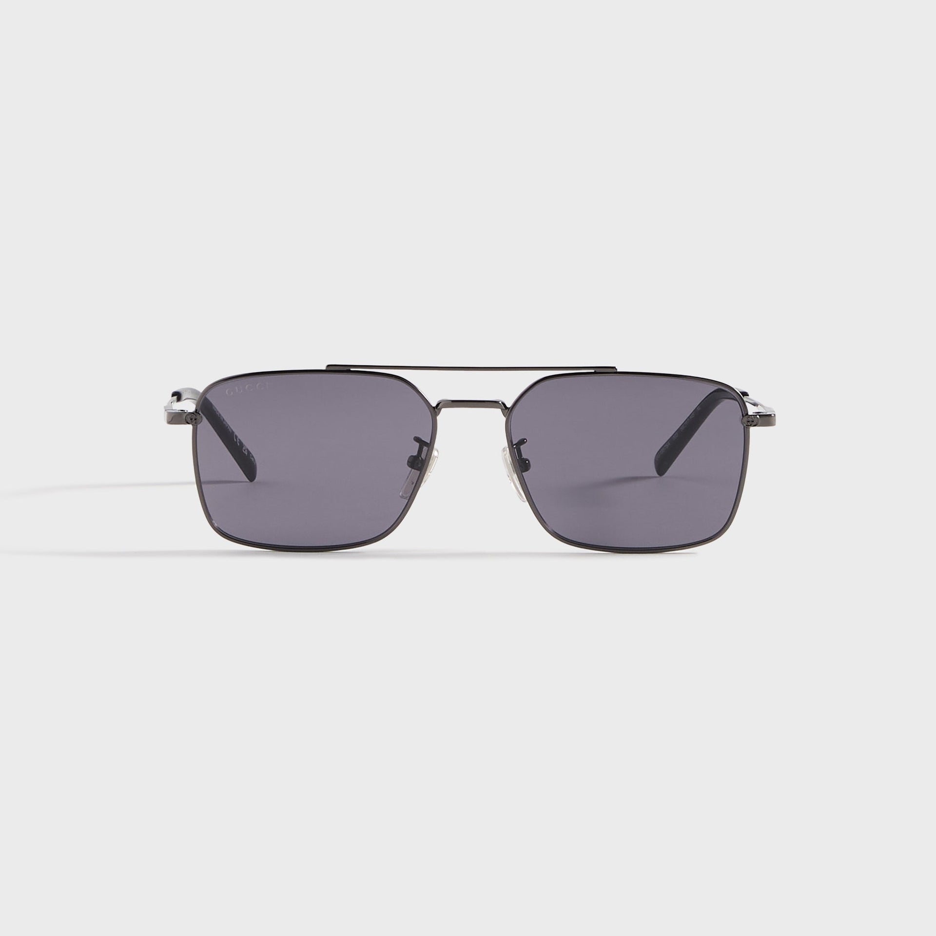 Gucci GG Rectangular Sunglasses - Ruthenium / Violet
