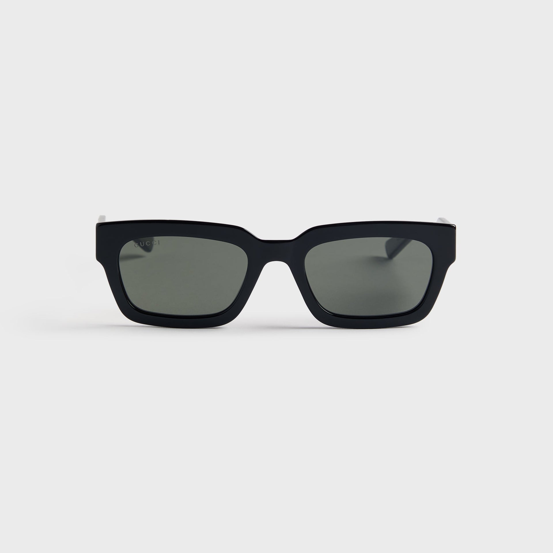 Gucci GG2069S Acetate Rectangle Sunglasses - Black / Grey