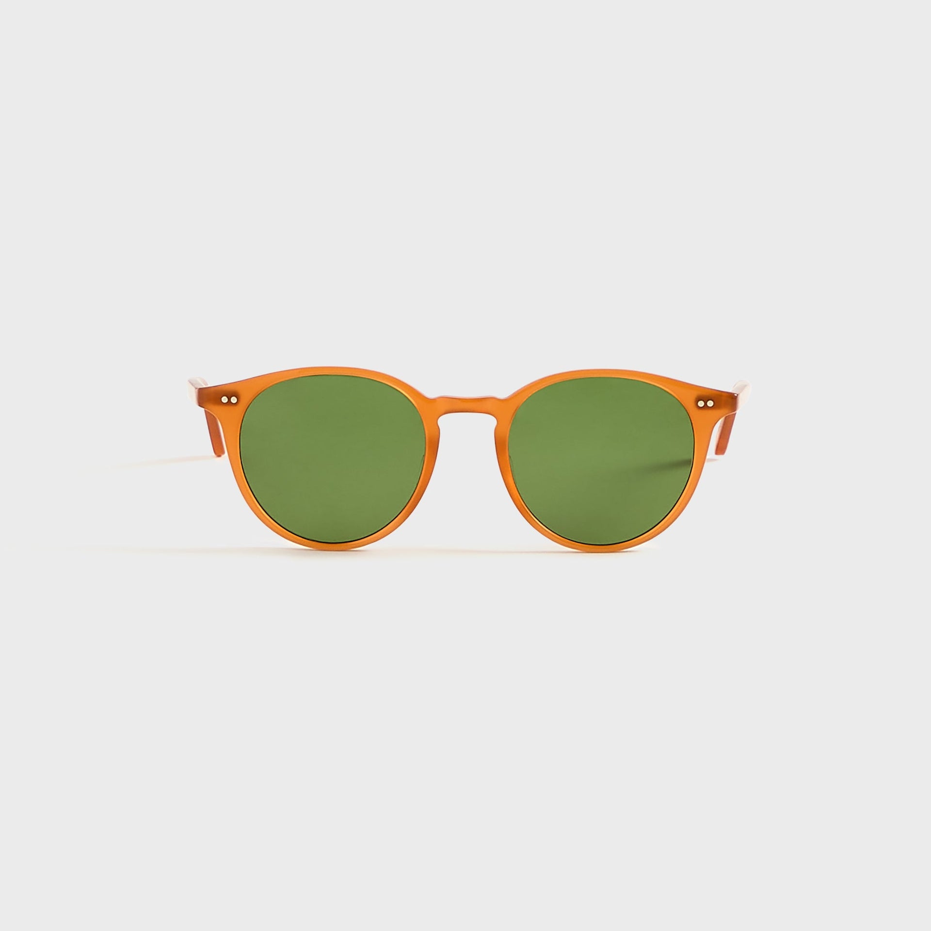 Garrett Leight Clune Sunglasses - Summer Sun / Semi Flat Pure Green