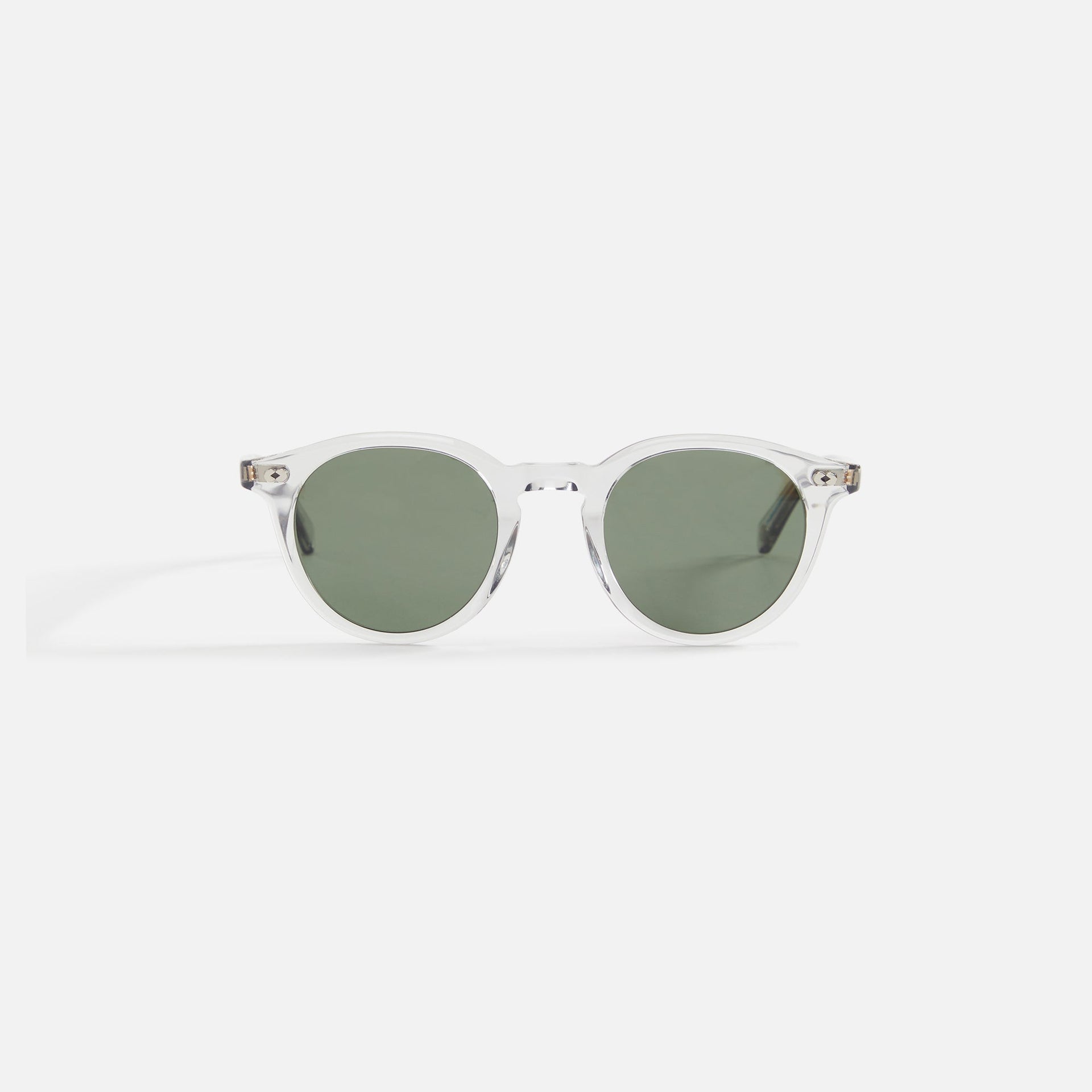 Garrett Leight Clune x Sun - Light Grey / Pure Green