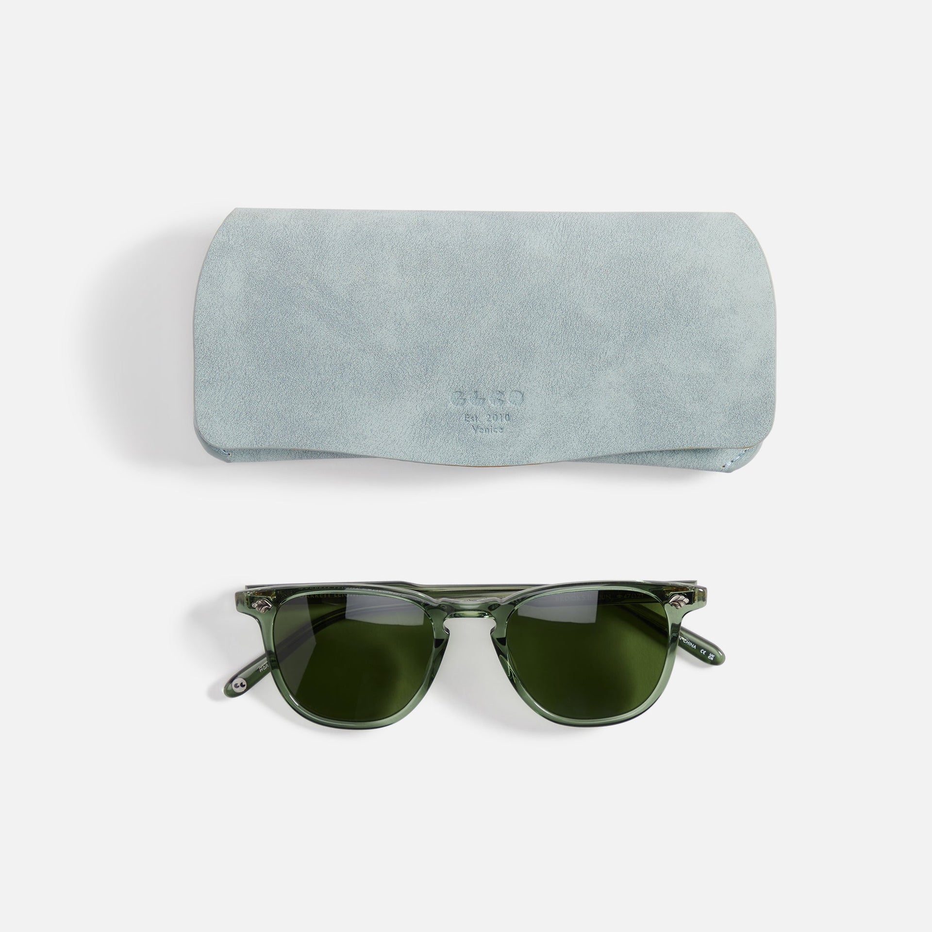 Garrett Leight Brooks II Sun - Juniper / Pure Green