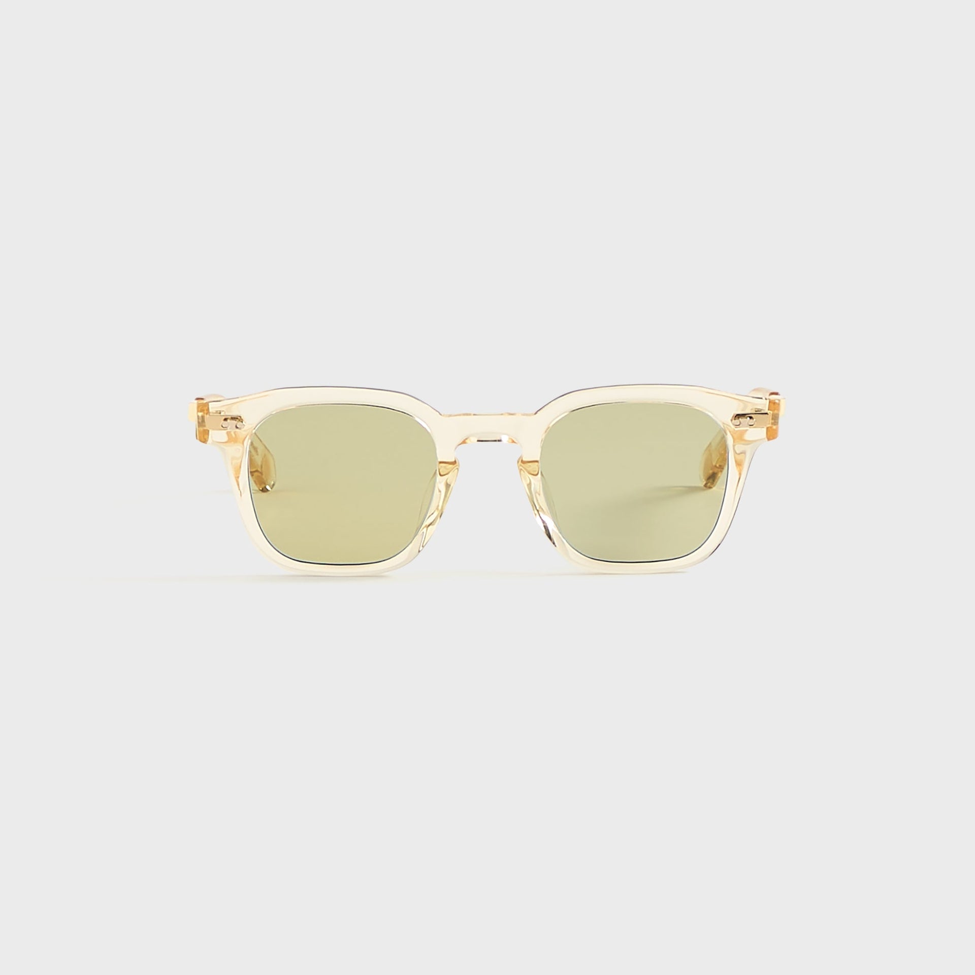 Garrett Leight Adonis Sunglasses - Artist Crystal White Gold / Semi Flat Select Ochre
