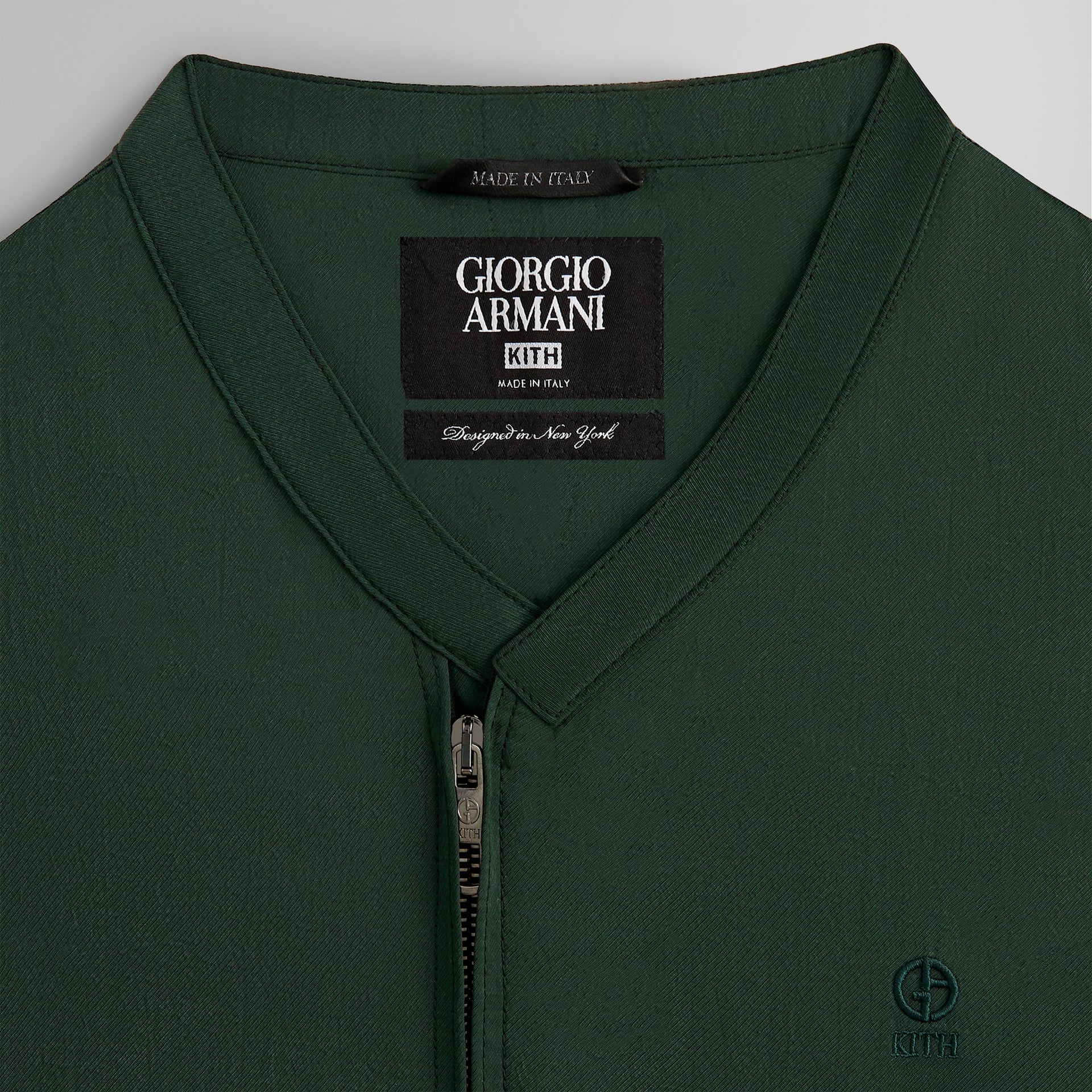 Kith & Giorgio Armani Front Zip Shirt - Stadium