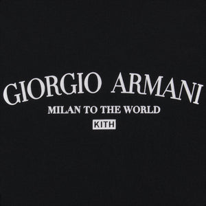 Kith & Giorgio Armani Long Sleeve Tee - Black PH