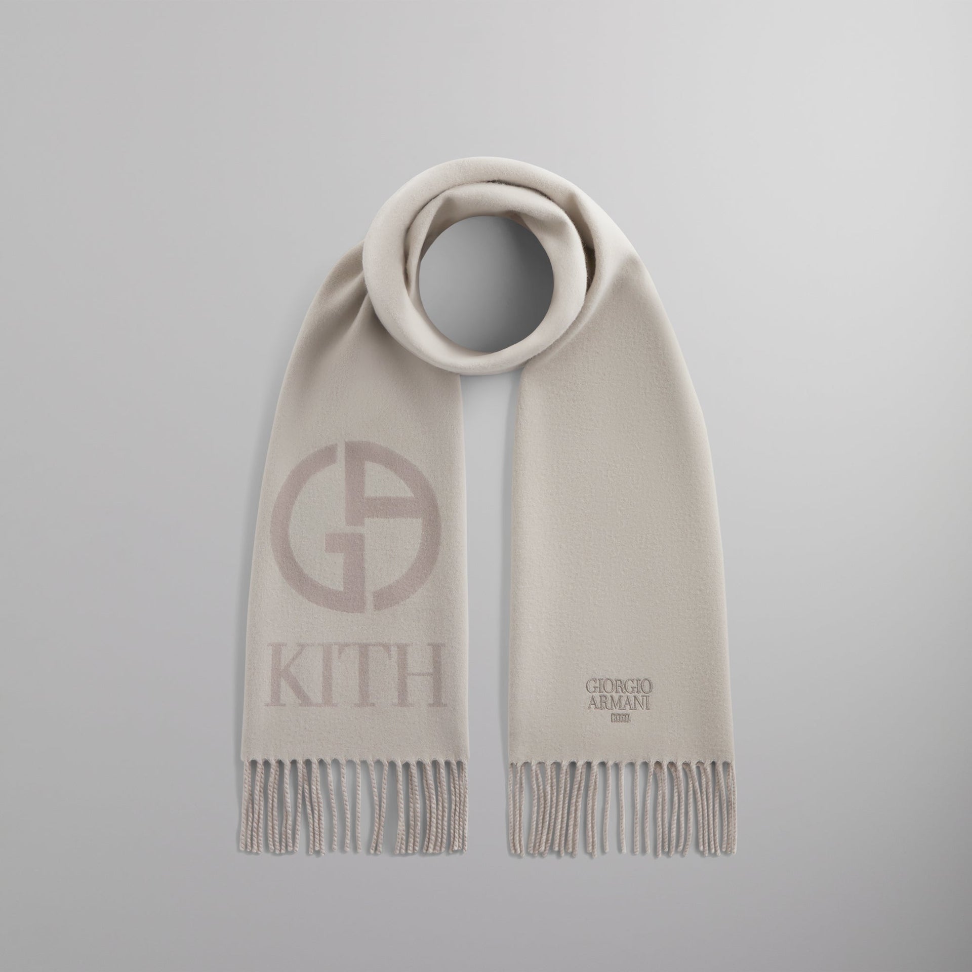 Kith & Giorgio Armani Logo Scarf - Sandrift