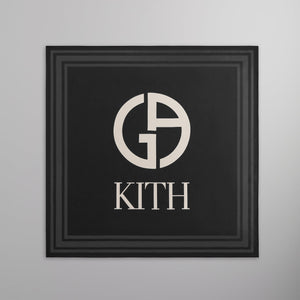 Kith & Giorgio Armani Logo Bandana - Black