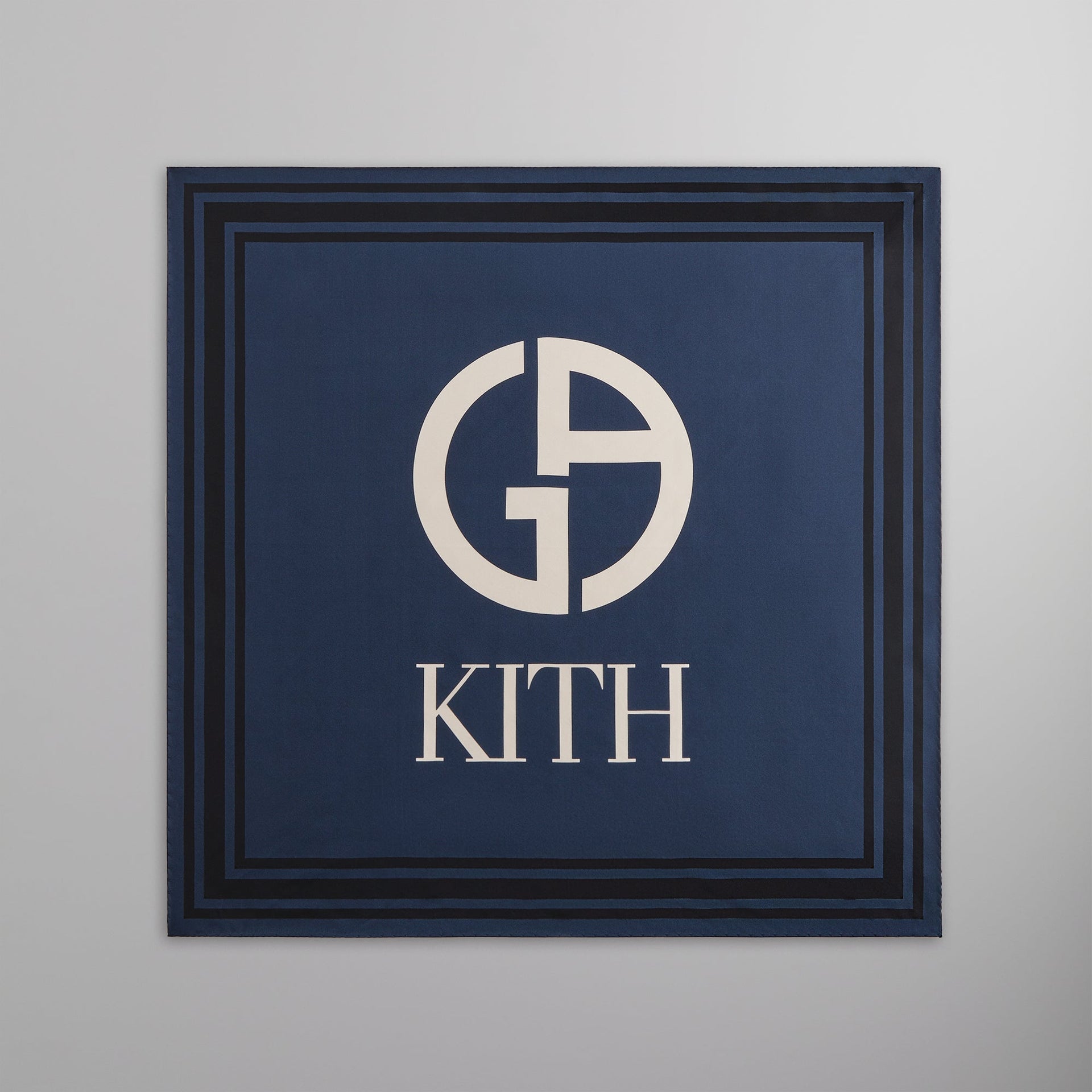 Kith & Giorgio Armani Logo Bandana - Nocturnal